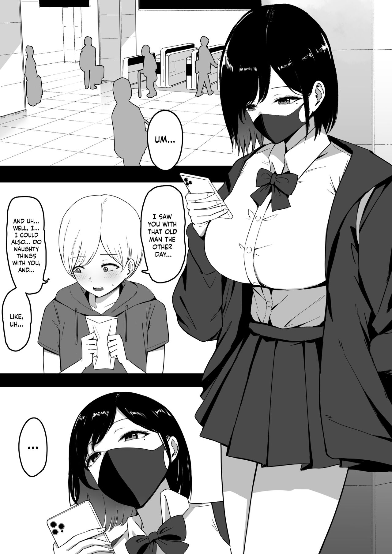 [Shirasudon]Dosukebe Enkou Gal no Naisho Ecchi | Stealthy Sexcapades with a Slutty Gyaru Skank[English] [Decensored] [cutegyaruTL] Page 3