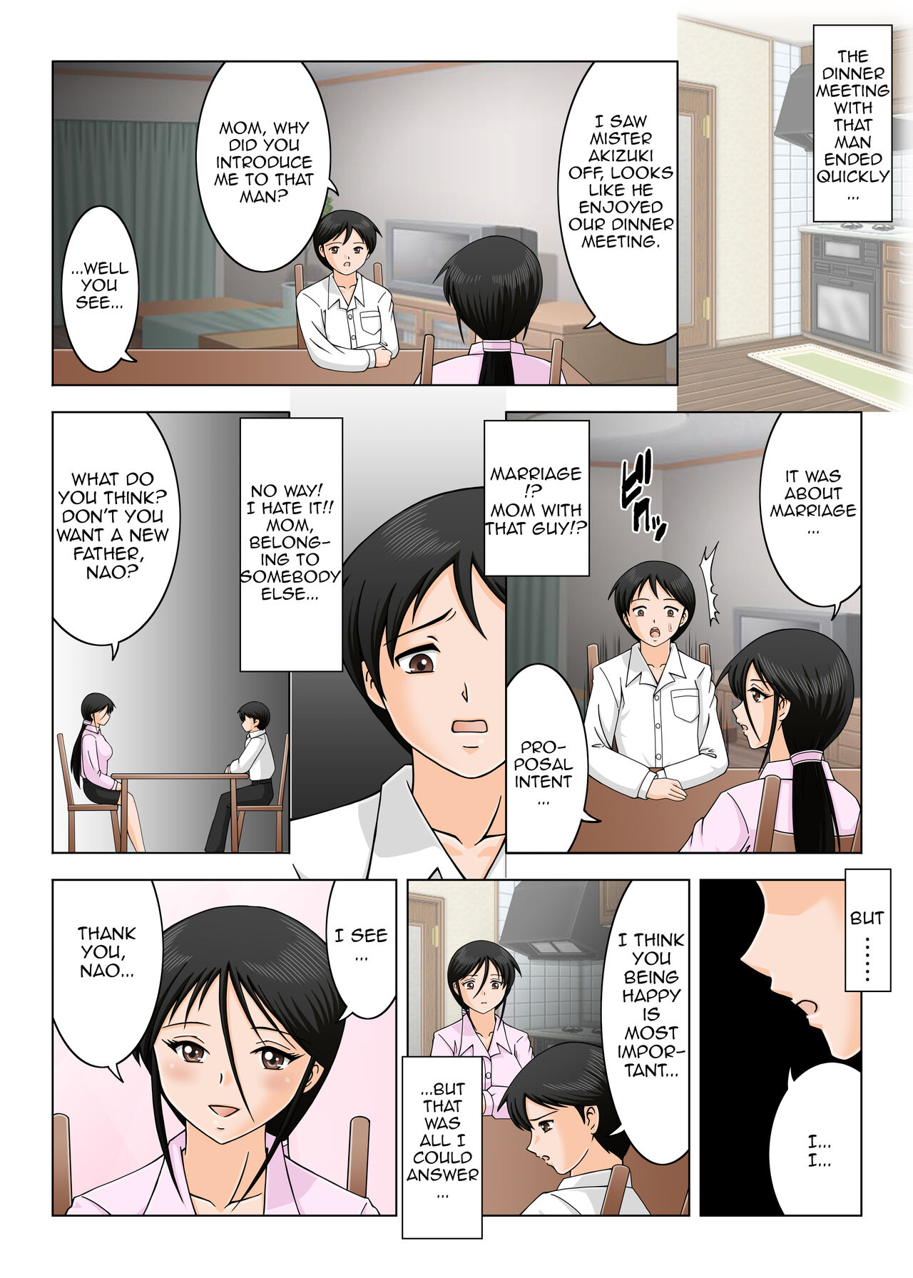 [UraMuuMuuYakata (Dr.Muu)]Kekkon Shinaide Okaa-san | Don't Get Married Mom[English] [Amoskandy] Page 4