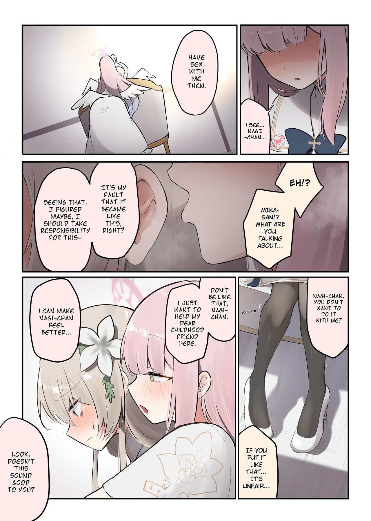[Muchimo]The Tea Party's Futanari #2(Blue Archive) [English] [NoelHarkov] Page 3