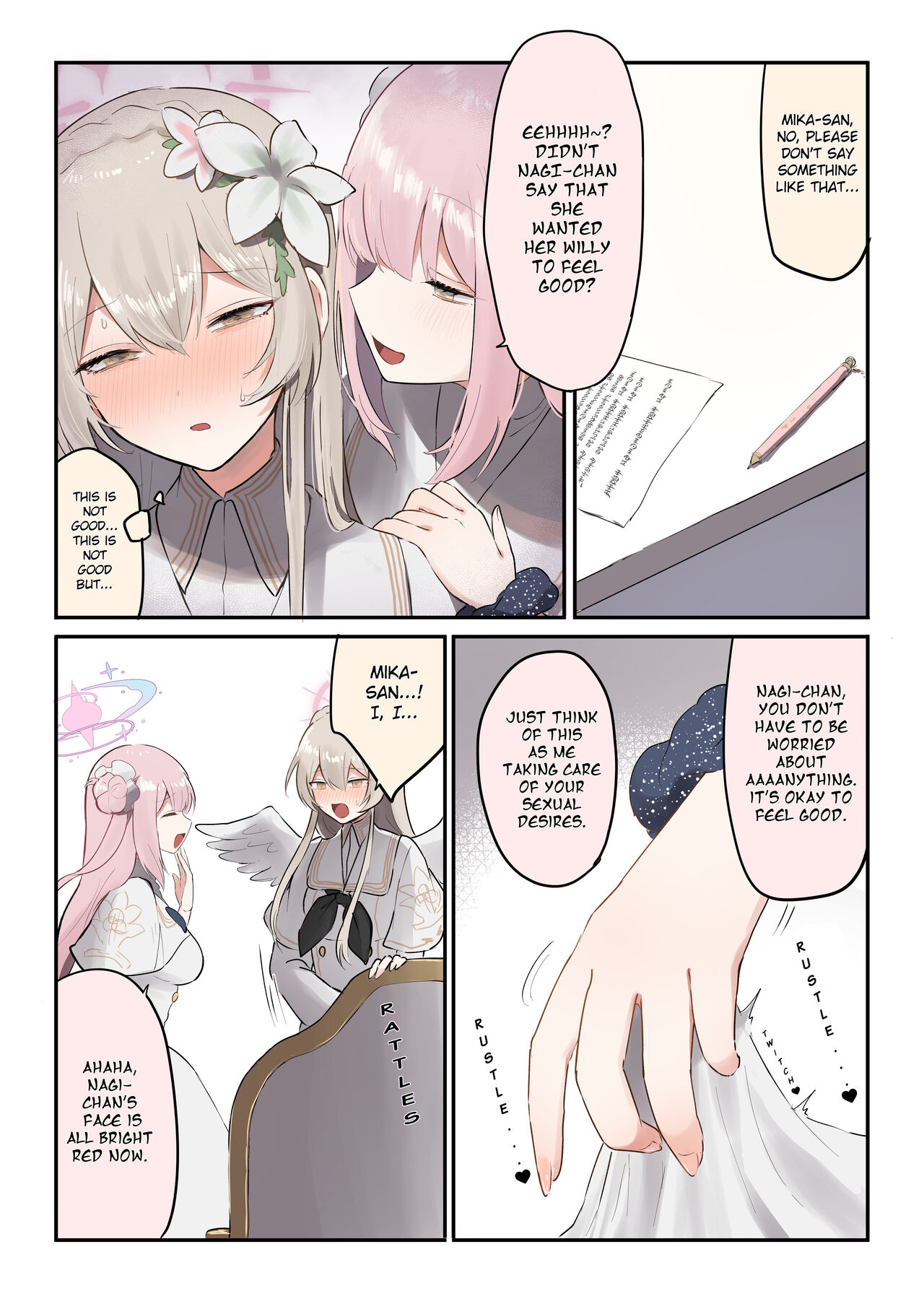 [Muchimo]The Tea Party's Futanari #2(Blue Archive) [English] [NoelHarkov] Page 4