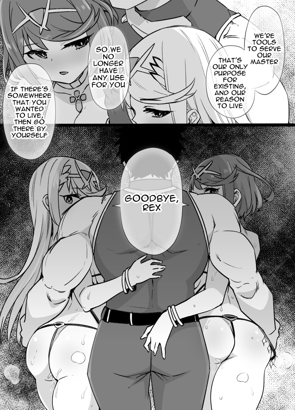 [Kusayarou]Homura & Hikari Sennou NTR Manga 14P | Homura & Hikari Brainwashing NTR(Xenoblade 2) [English] {Doujins.com} Page 14