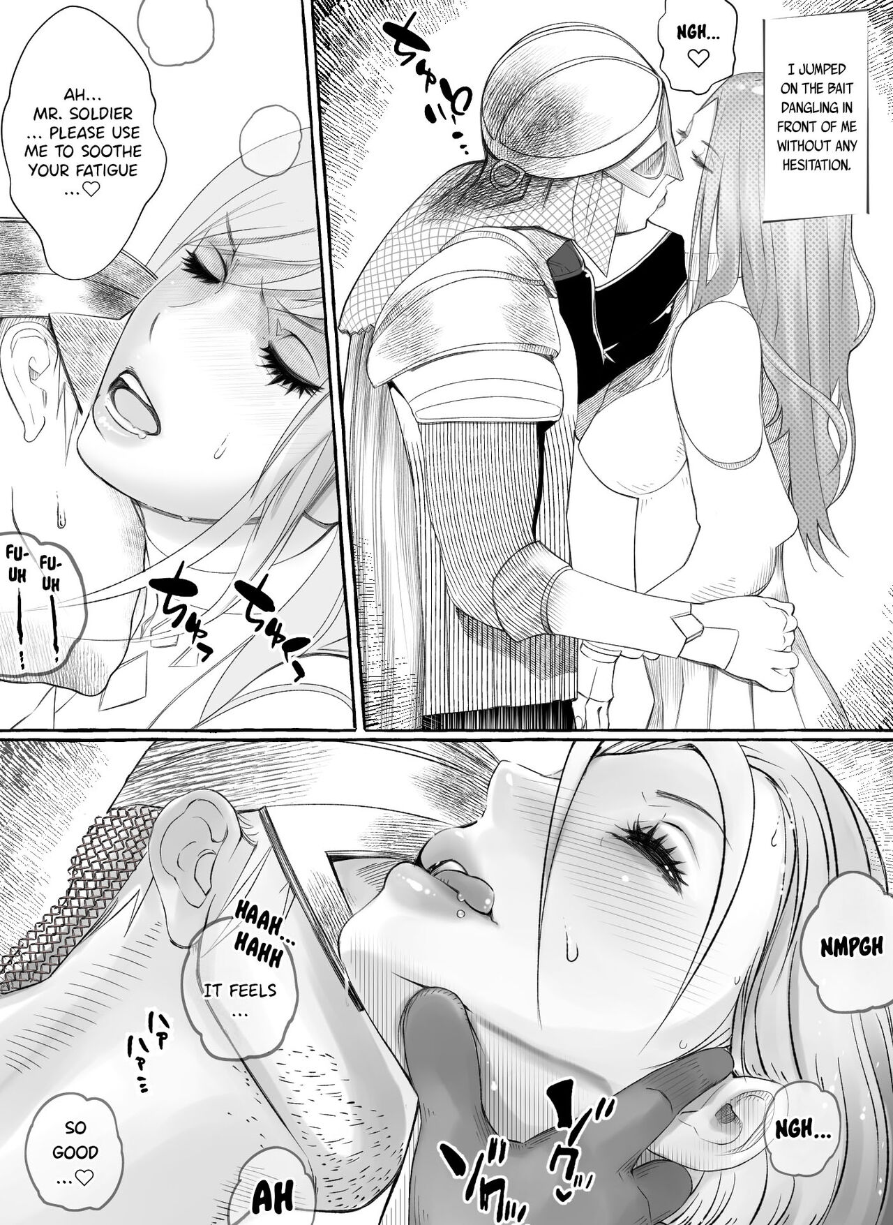 [Nikumansho]Hikari no Fuuzoku Jou ni Portio Shitara Shisshin Shita | If you Fuck The Whore of Light In Her Pussy She'll Start To Swoon(Final Fantasy XIV) [English] {Doujins.com} Page 6