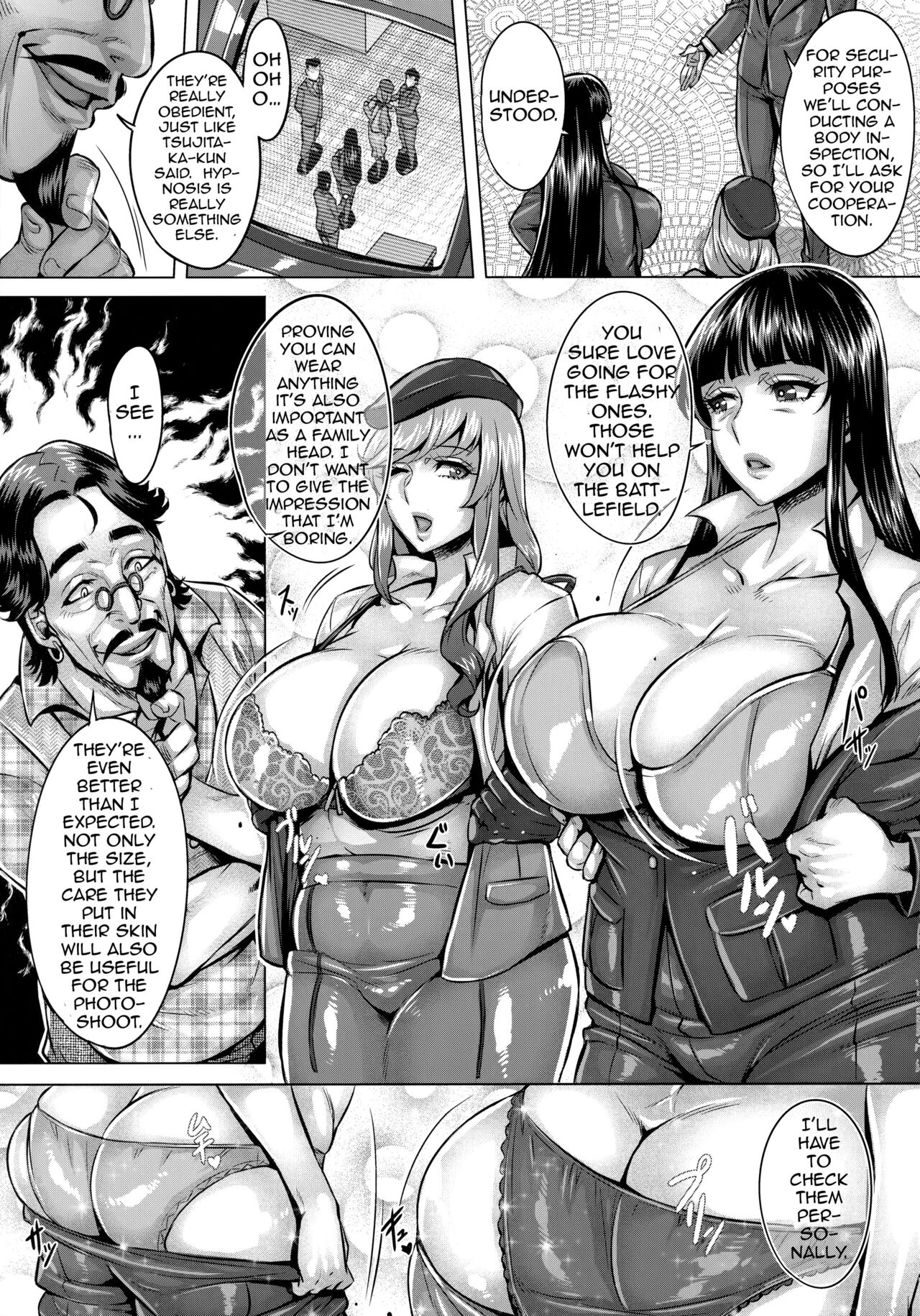 [Keigai Tengen (Momofuki Rio)]Sennou Sareta Iemoto-tachi no Zenra Inniku Satsueikai | The Mind Controlled Family Head's Fully Nude Photo Session(Girls und Panzer) [English] {Doujins.com} [Digital] Page 4