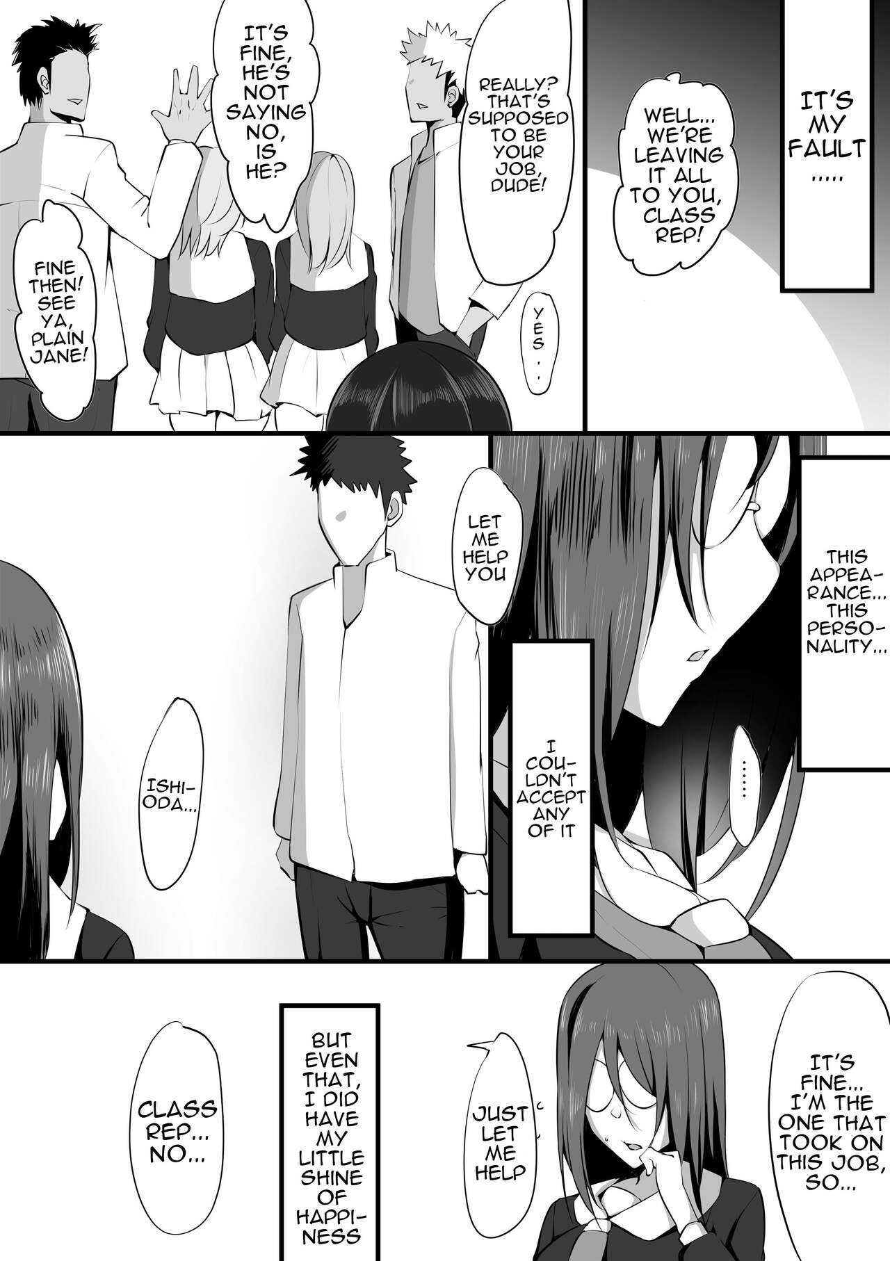 [Nekohachi Eigyoubu (Neko Samurai)]Megane no Oku no Kimi ~Kanotorare~ | The Girl Behind The Glasses ~Girlfriend NTR~[English] {Doujins.com} Page 2