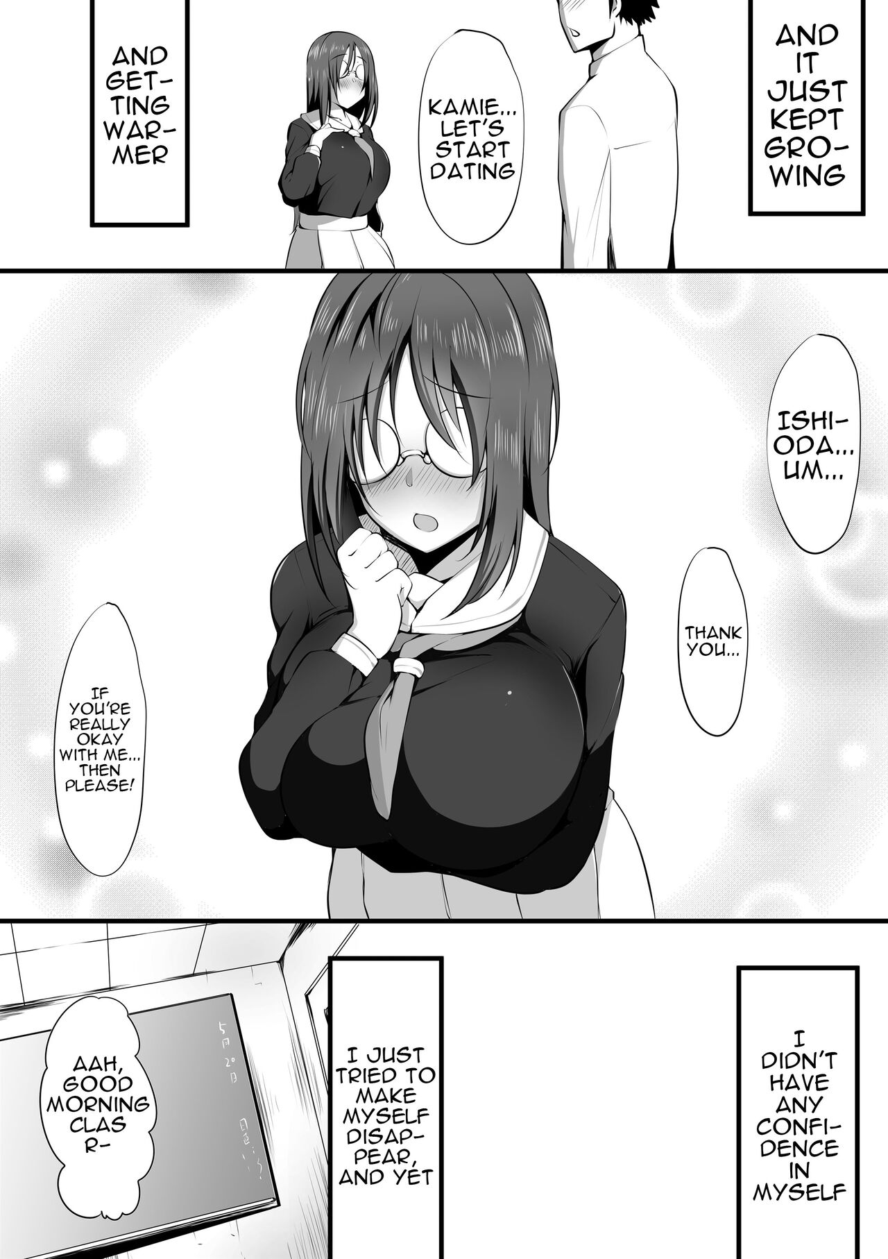 [Nekohachi Eigyoubu (Neko Samurai)]Megane no Oku no Kimi ~Kanotorare~ | The Girl Behind The Glasses ~Girlfriend NTR~[English] {Doujins.com} Page 3