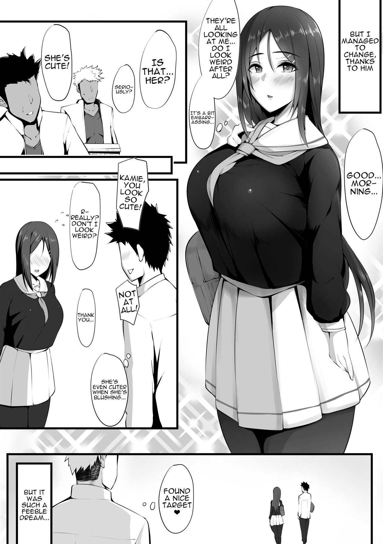 [Nekohachi Eigyoubu (Neko Samurai)]Megane no Oku no Kimi ~Kanotorare~ | The Girl Behind The Glasses ~Girlfriend NTR~[English] {Doujins.com} Page 4