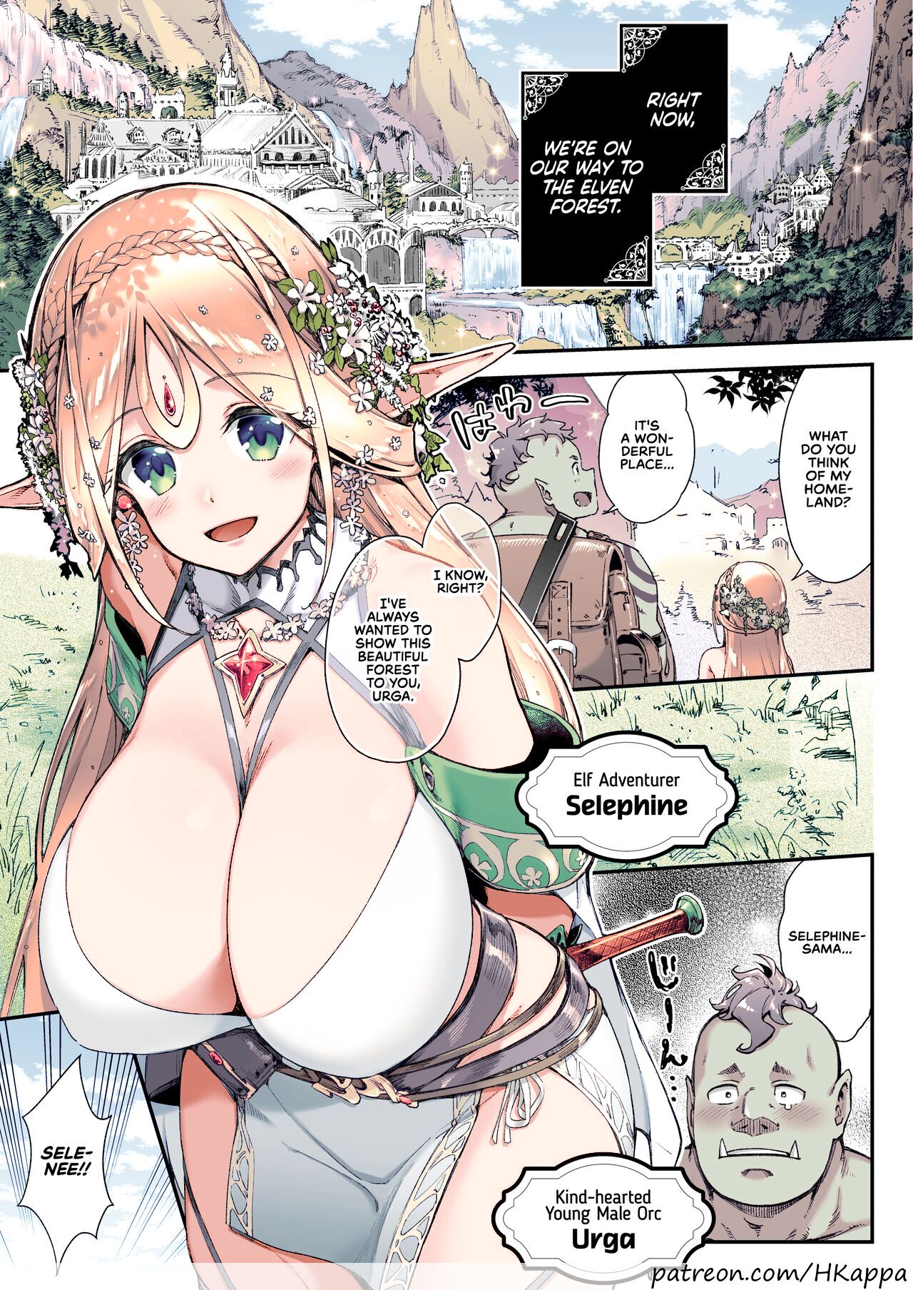 [Ichinose Land]Oideyo! Midarana Elf no Mori | Come to the Forest of the Lewd Elves![English] [RedLantern] [Colorized] [Digital] Page 1