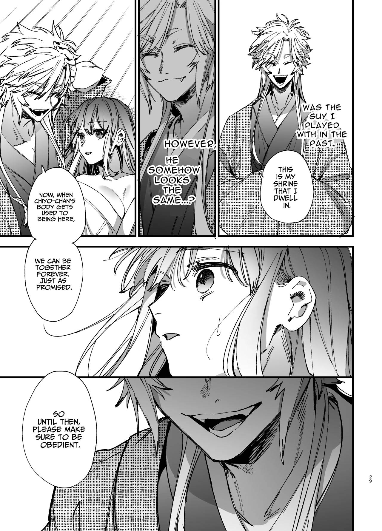 [Umenegi Daimyoujin (Umekoppe)]Saikyou Himokuzu Haraiya Ren-kun ni Dakitsubusareru made 2 | Until the Trashiest Boy Toy Exorcist Ren-kun Crushes Me in His Embrace 2[English] Page 29