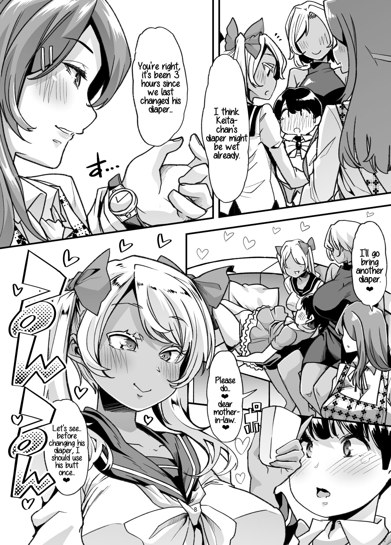 [Team Harenchi (Mitsuhime Moka)]Rinri Hanten Mama After[English] [RyuugaTL] [Digital] Page 8