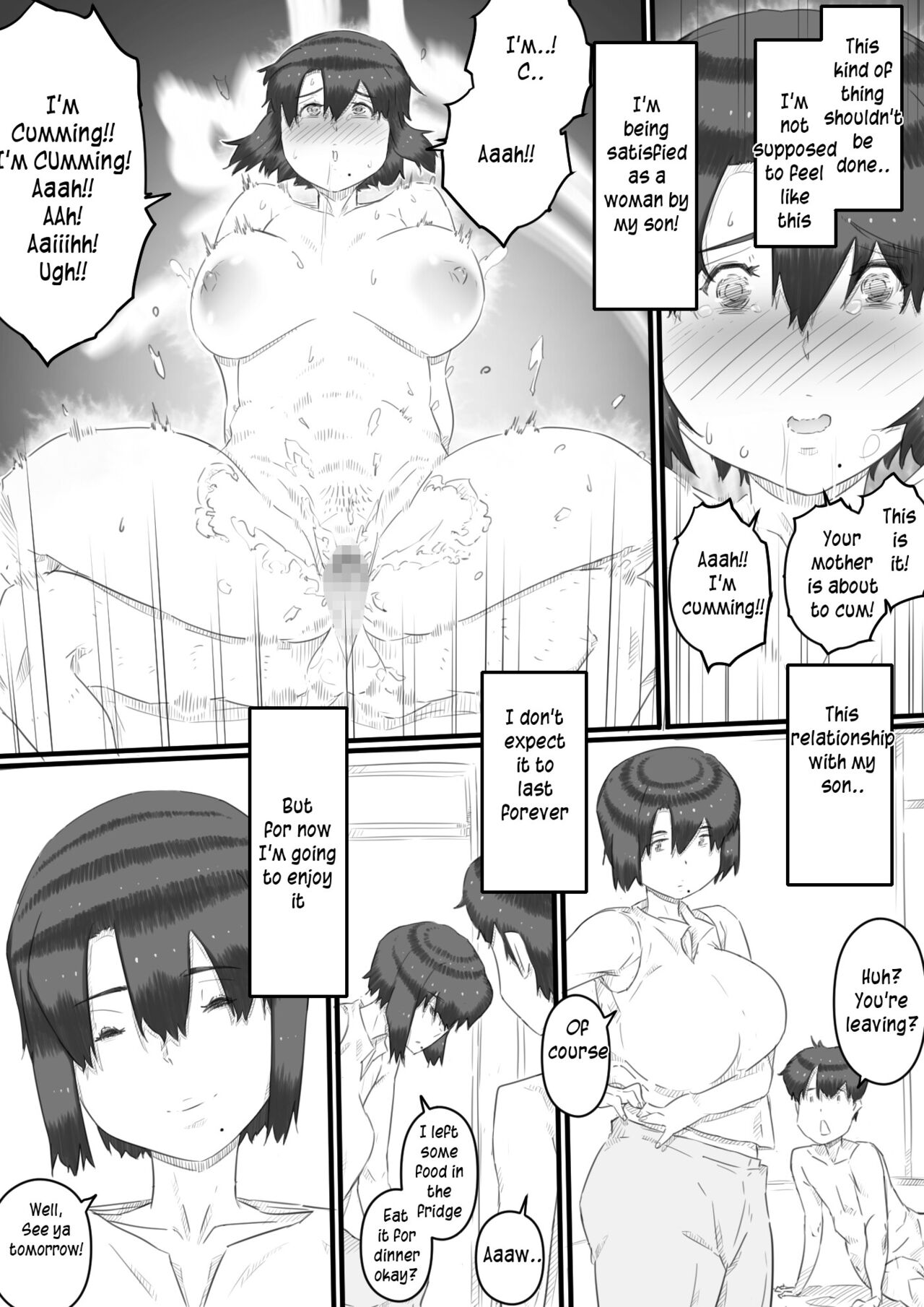 [Hirekatsu]Hitorigurashi no Musuko no Heya de | Staying over at my son's apartment[English] [innyinny] Page 37
