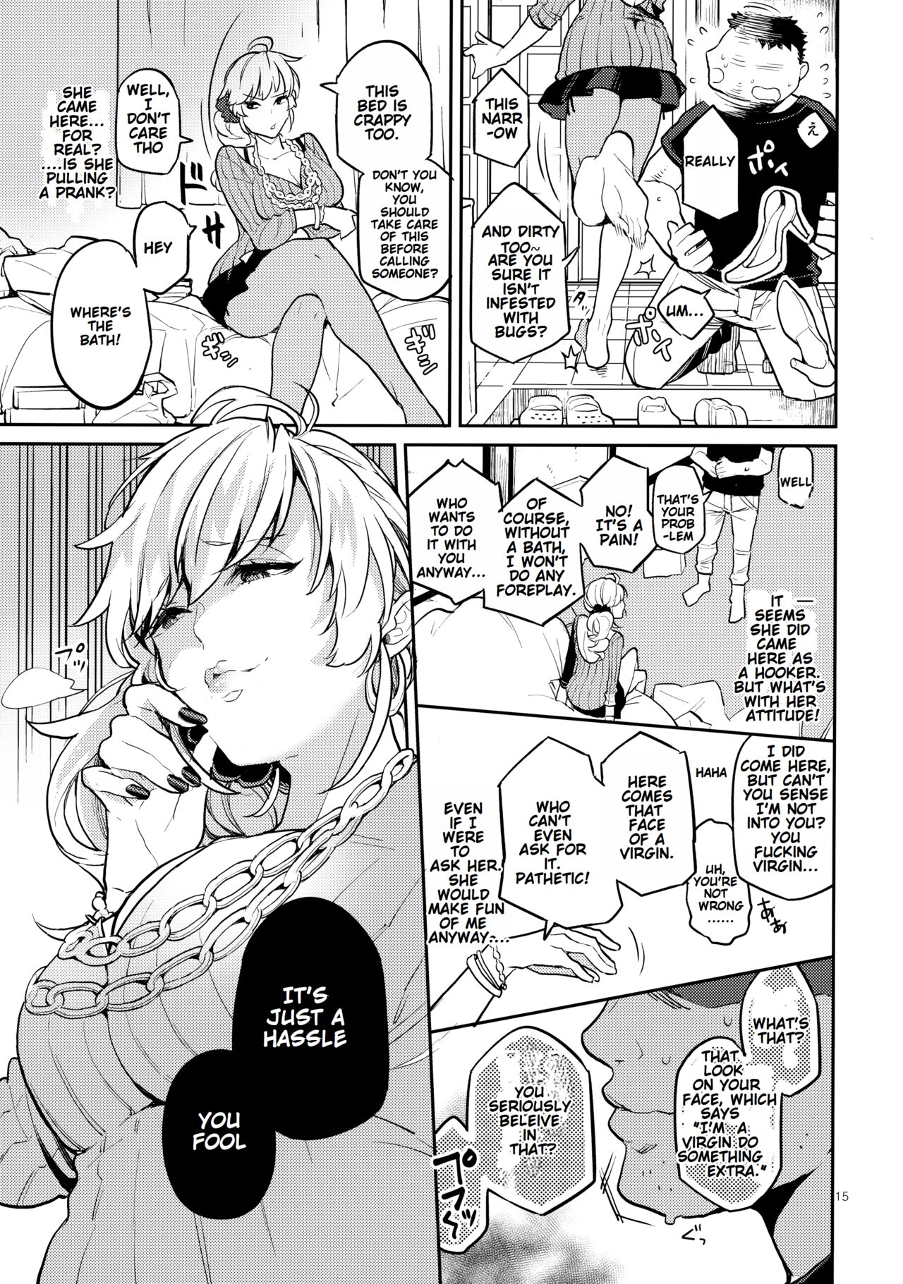 [Karegare (Kagami, Rei)]Doukyuusei Fuuzoku | Hooker Classmates[English] [Ivami Naparam] Page 14