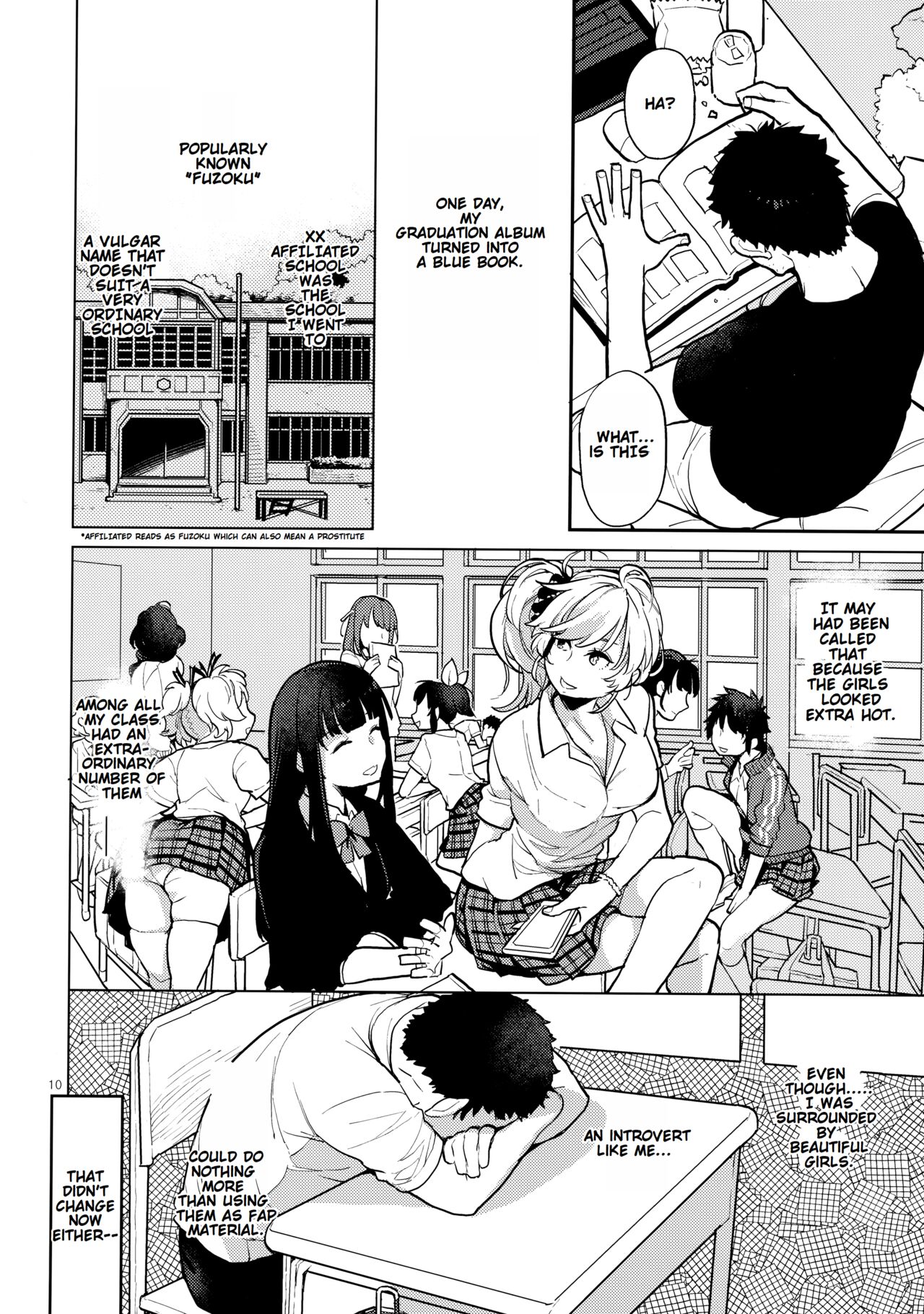 [Karegare (Kagami, Rei)]Doukyuusei Fuuzoku | Hooker Classmates[English] [Ivami Naparam] Page 9