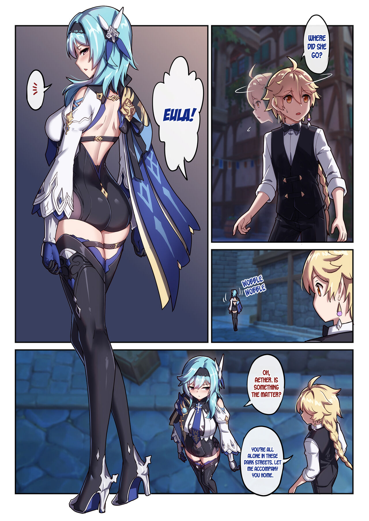 [Longbow Flintlock]Eula no Yotta Koudou | Eula's Drunken Escapade(Genshin Impact) [English] [LunaticSeibah] Page 3