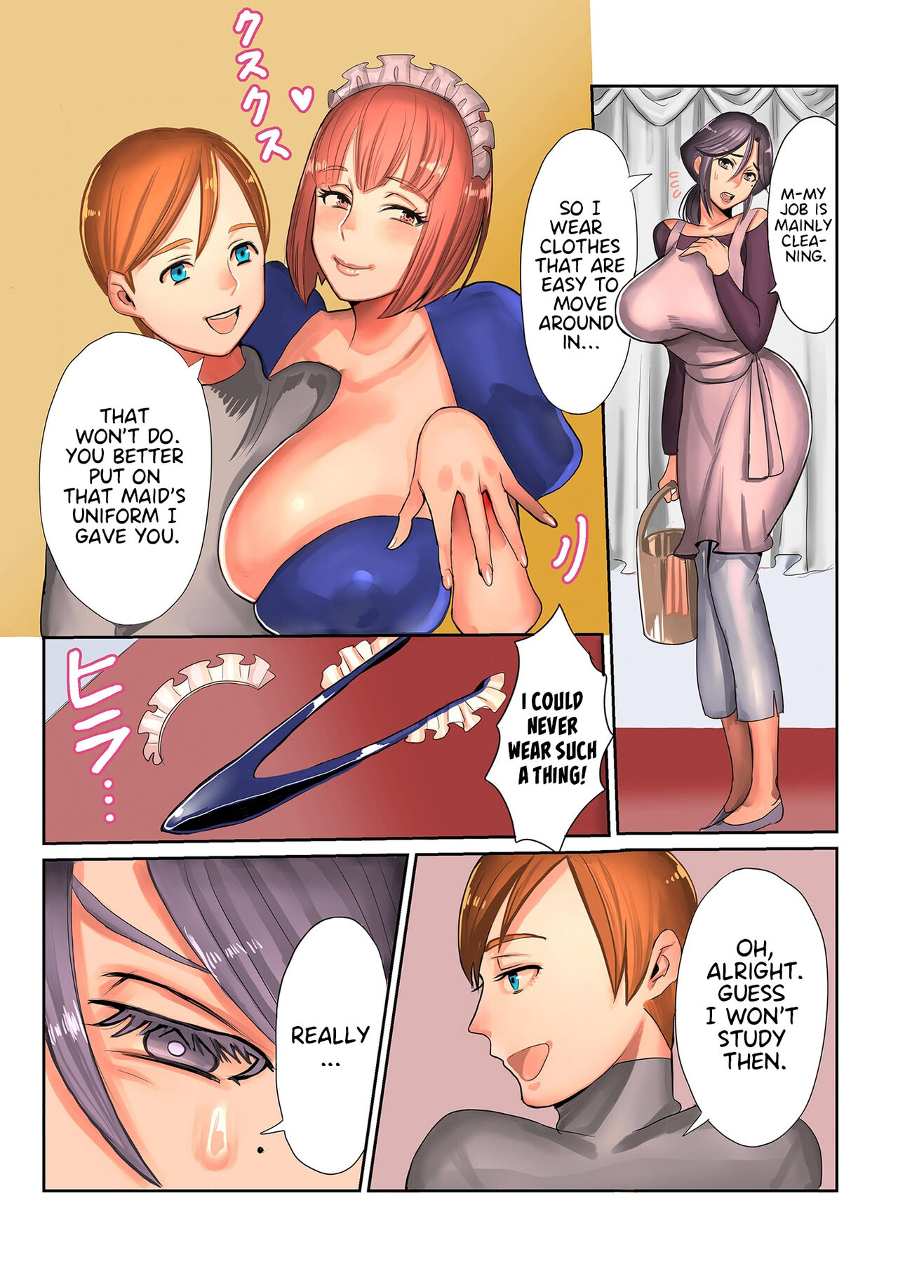 [Uwa Bami]Obachan to Boku Dai 2 Wa Boku ga Ageta Meido Fuku | Auntie and I Chapter 2 The Maid's Uniform I Gave(COMIC Kuriberon DUMA 2020-07 Vol. 21)) [English] [Project Valvrein] Page 3
