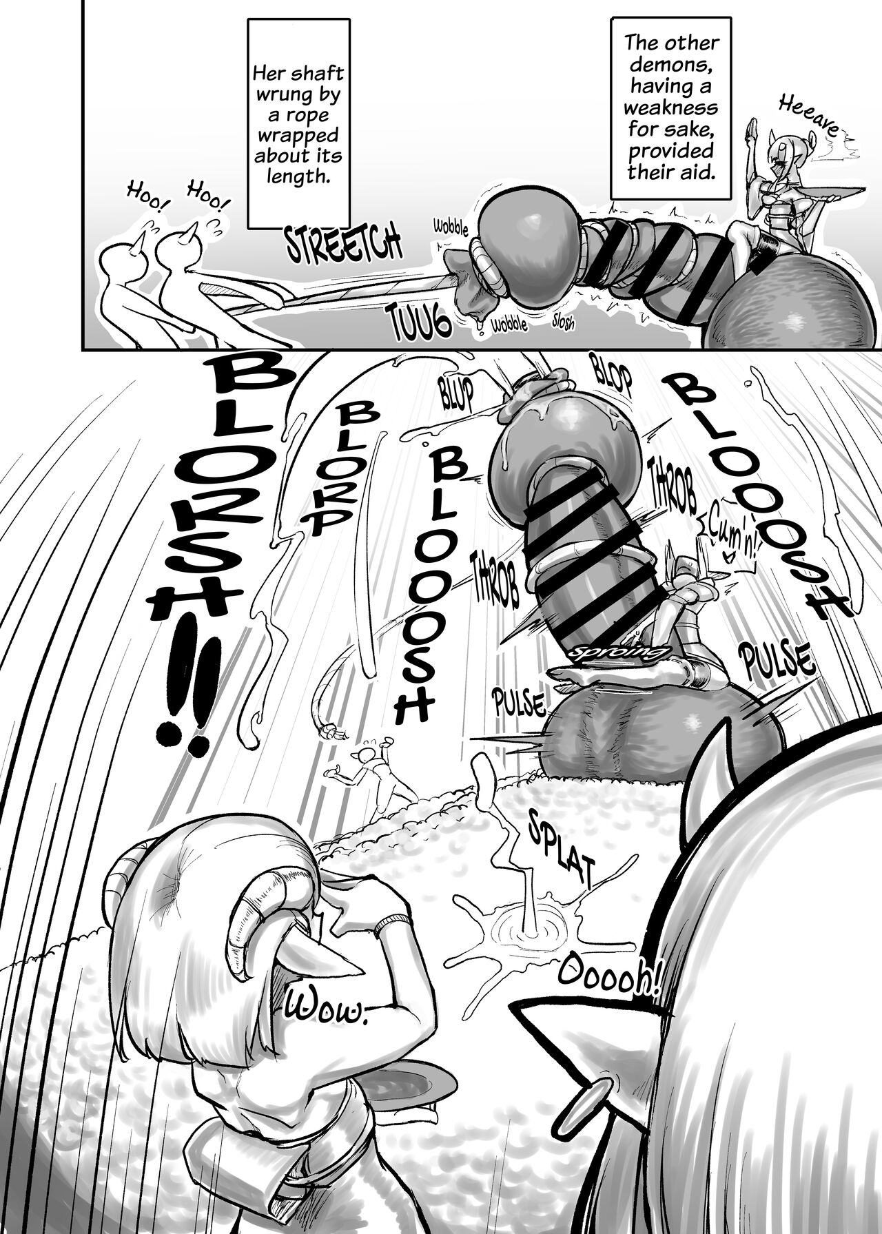 [Nisin Sansin (Nisin)]Futanari Oni no Onitamazake | Futanari Demon's Oni Nut Sake[English] Page 13