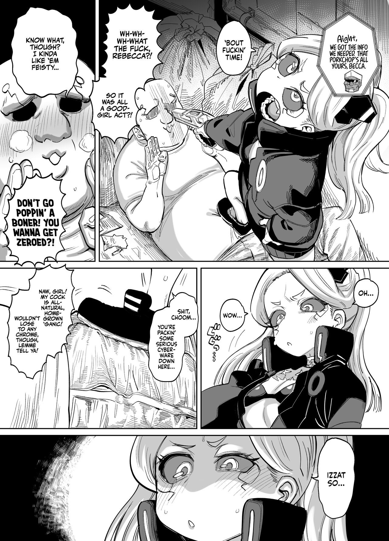 [Dekosuke]Rebecca-chan to Zukobako Manga | Gettin' Busy With Becca(Cyberpunk: Edgerunners) [English] [Xzosk] Page 1