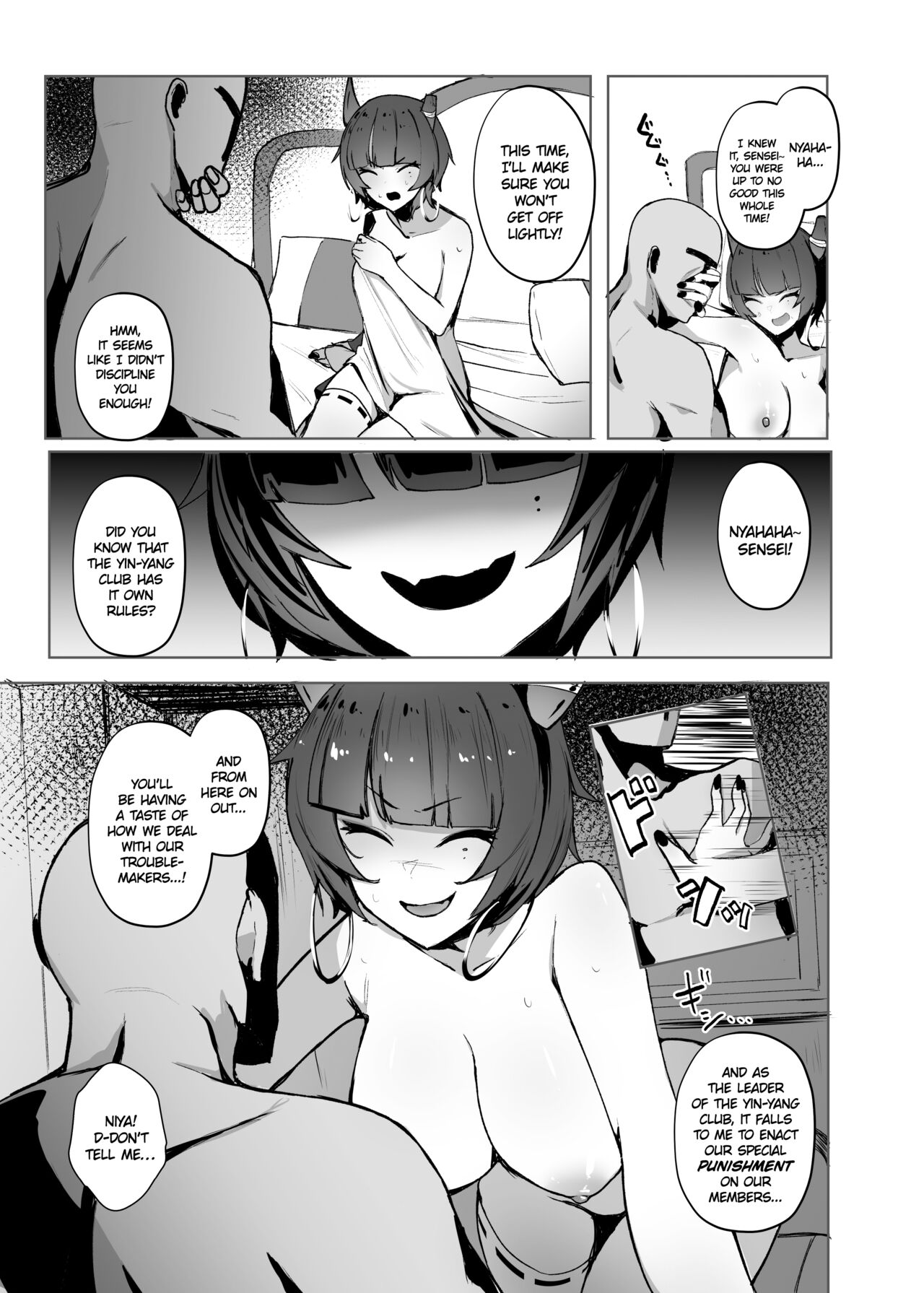 [WAKUWAKU DINING (Wakuwaku Kitchen)]Sensei no Atsui Ai no Osekkyou. | Passionately Reprimanded by Teacher(Blue Archive) [English] [Ojama TL] Page 19