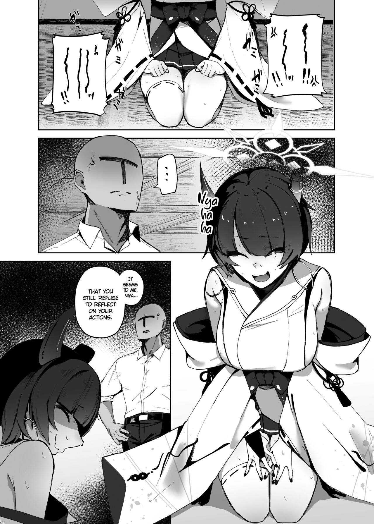 [WAKUWAKU DINING (Wakuwaku Kitchen)]Sensei no Atsui Ai no Osekkyou. | Passionately Reprimanded by Teacher(Blue Archive) [English] [Ojama TL] Page 3