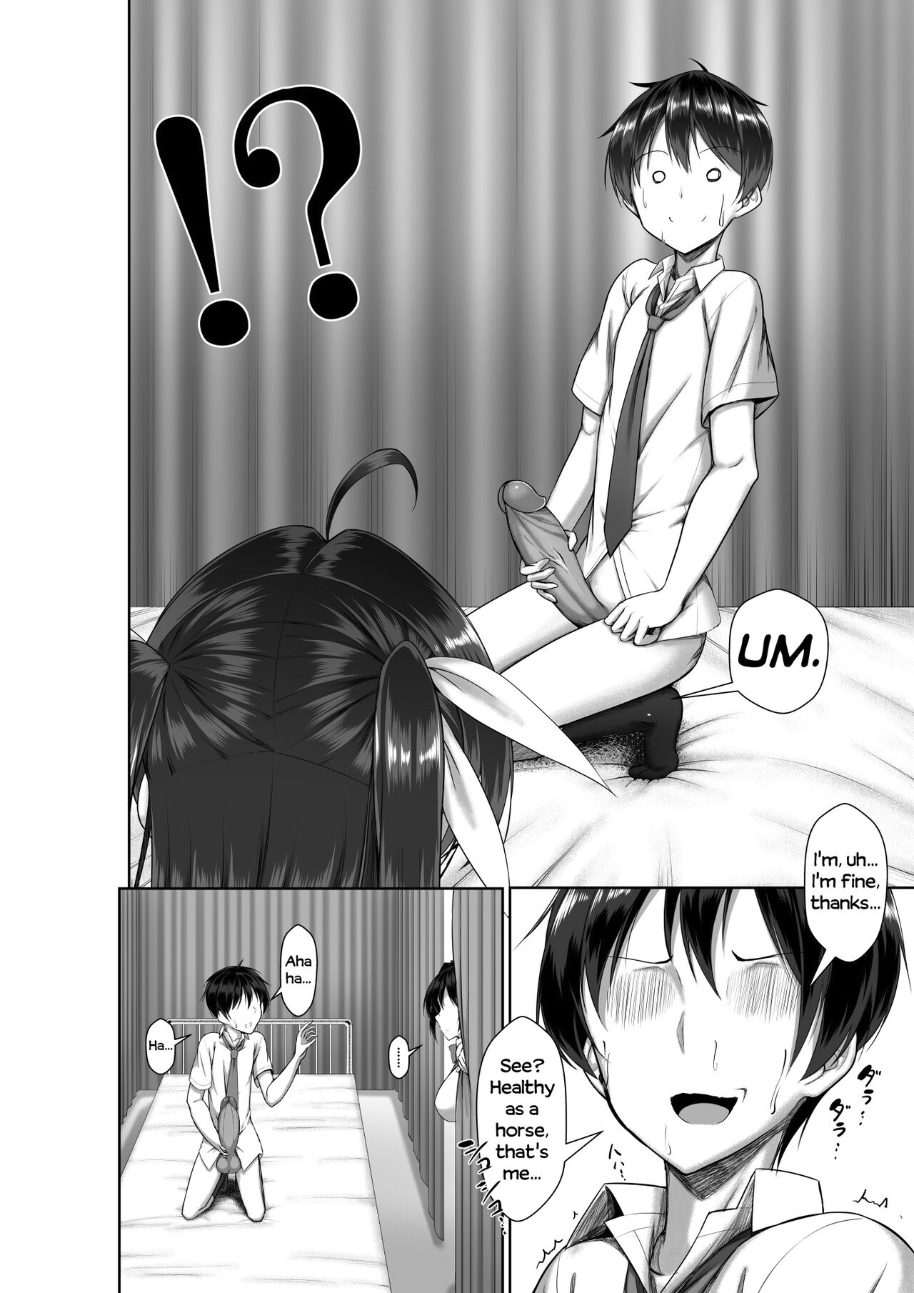 [Kawahagitei]Toppatsusei Bokki Shoukougun ~Jii Fuzen o Soete~[English] {Seyzer Koze+Hennojin} [Decensored] Page 22