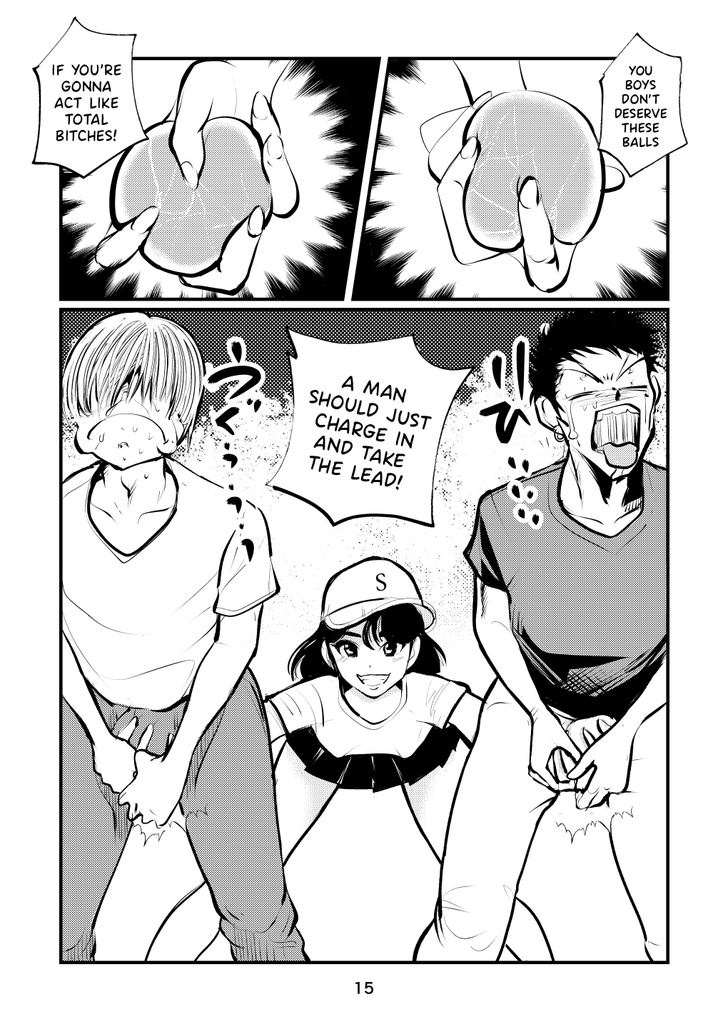 [Pecan (Makunouchi)]Inran Joshi Ga Modaenagara Kintama Ijimetemita[English] {Hennojin} Page 15