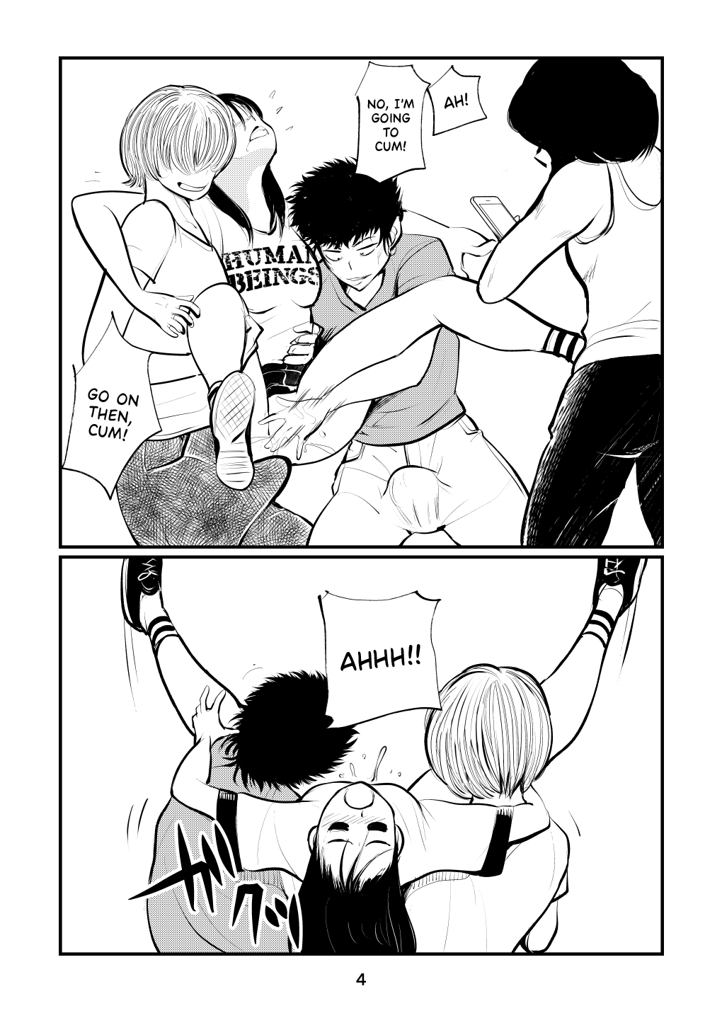 [Pecan (Makunouchi)]Inran Joshi Ga Modaenagara Kintama Ijimetemita[English] {Hennojin} Page 4