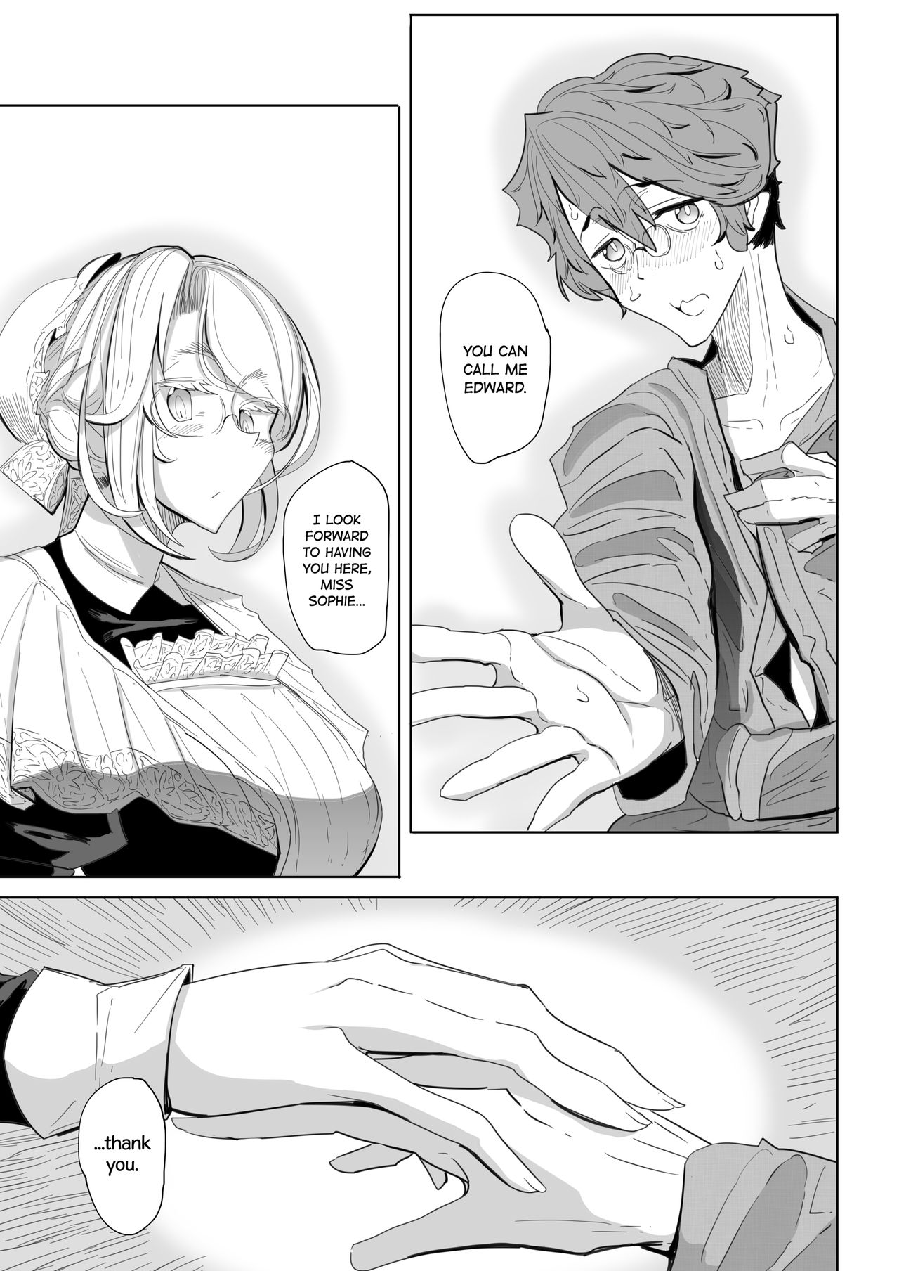 [Metro Notes (Tsumetoro)]Shinshi Tsuki Maid no Sophie-san Soushuuhen | Gentleman’s Maid Sophie: Compilation 1[English] {2d-market.com} [Decensored] [Digital] Page 57