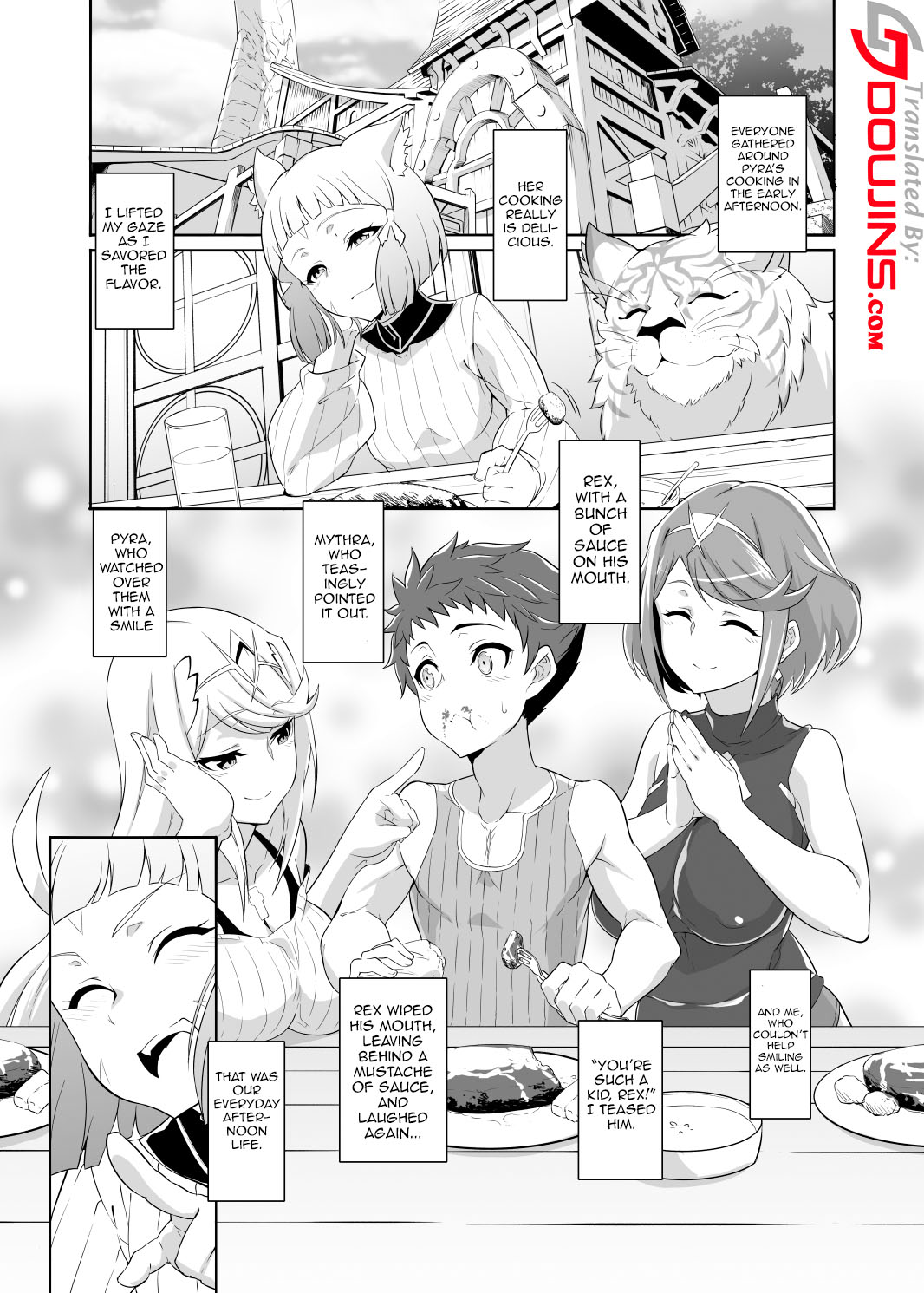 [Shiroi Yami (k-you)]NEVER LEAVE(Xenoblade Chronicles 2) [English] {Doujins.com} [Digital] Page 4