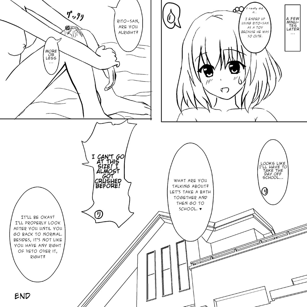 [Aki]Rito ga chiisaku natte Momo to | Shrunken Rito and Momo[English] Page 7