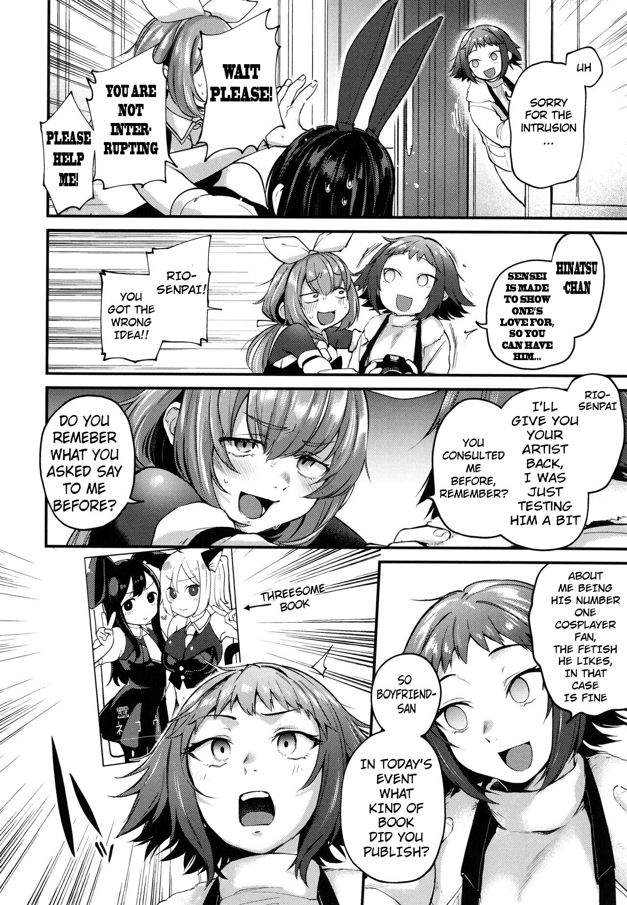 [Gosaiji]Doujin Sakka wa After 3P no Yume o Miru ka | Do Doujin Artists Dream of Having a Cosplayer Threesome?(Doujin Sakka wa Cosplay Ecchi no Yume o Miru ka) [English] [Nataniel] Page 14