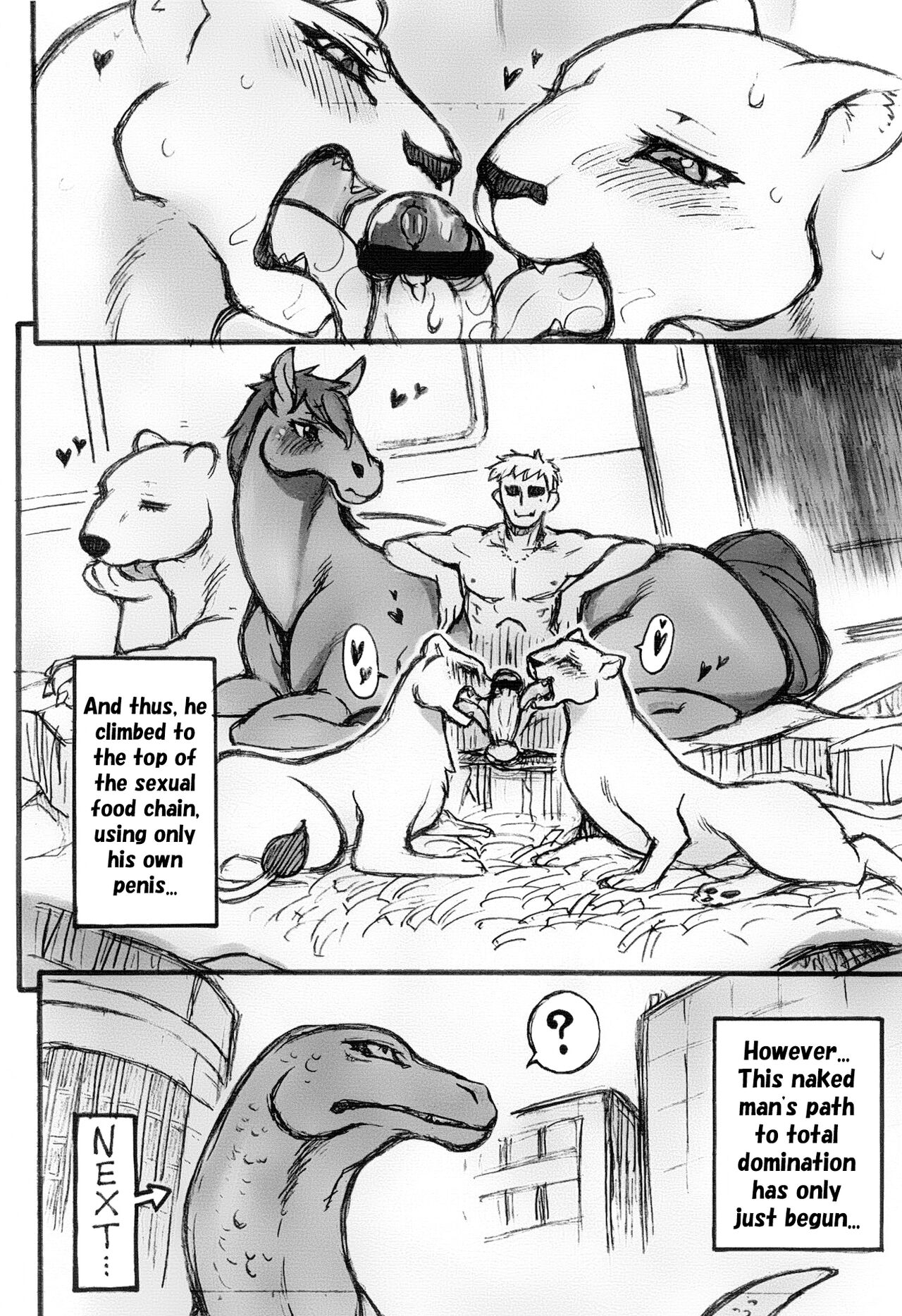 (Kansai! Kemoket) [Mayoineko (Various)]Jaku Niku Goukan (TOKYO JUNGLE) [English] =Mr.MPD= Page 12