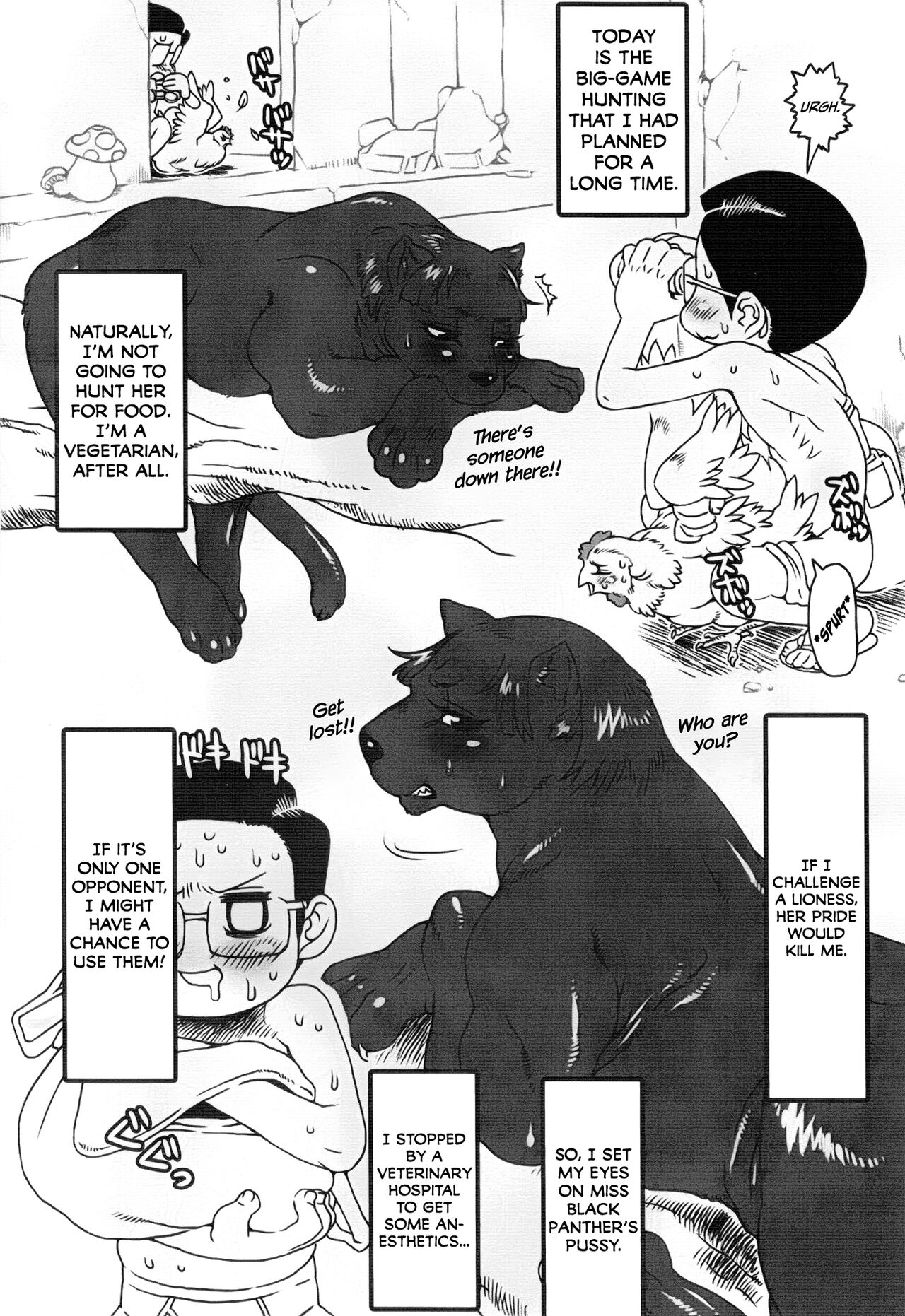 (Kansai! Kemoket) [Mayoineko (Various)]Jaku Niku Goukan (TOKYO JUNGLE) [English] =Mr.MPD= Page 28