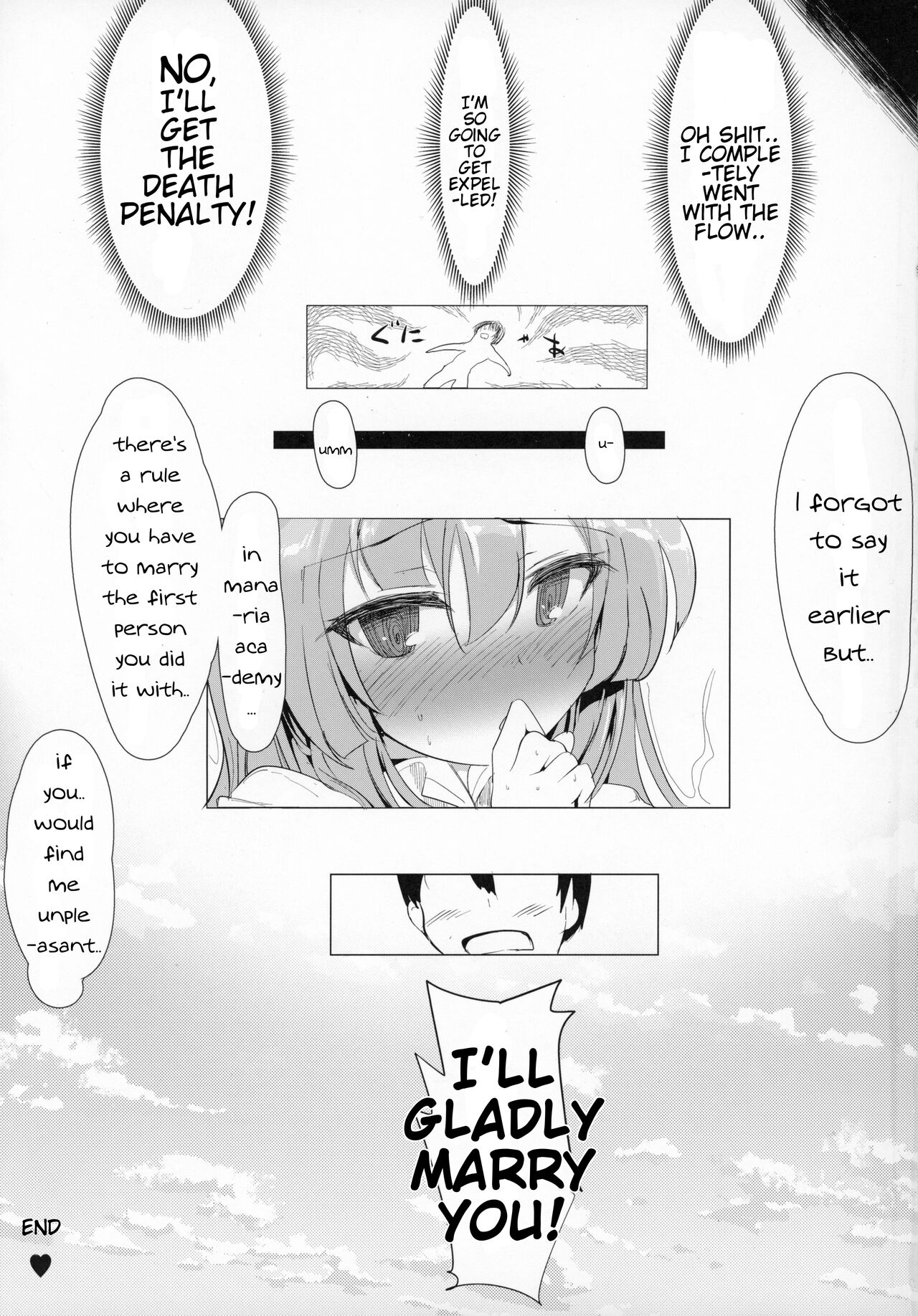 (C96) [Hisagoya (Momio)]Manaria Oukoku no Ohime-sama to Manaria Gakuin Ippan Seito Ore no Aida ni Ecchi na Event nante Okiru Wake ga Nai(Manaria Friends) [English] [Kyrari] Page 26