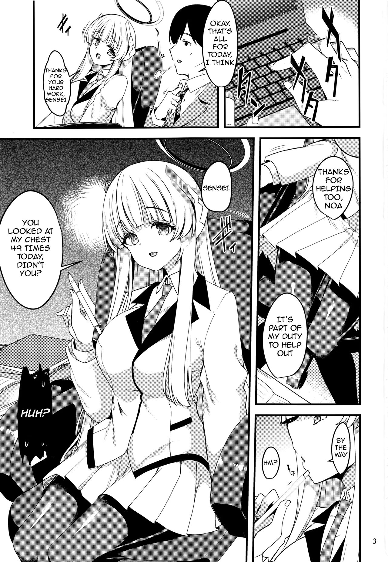 (Puniket 46) [Ryuukakusan Nodoame (Gokubuto Mayuge)]Sensei, Yuuka-chan ni wa Naisho desu yo?(Blue Archive) [English] Page 2