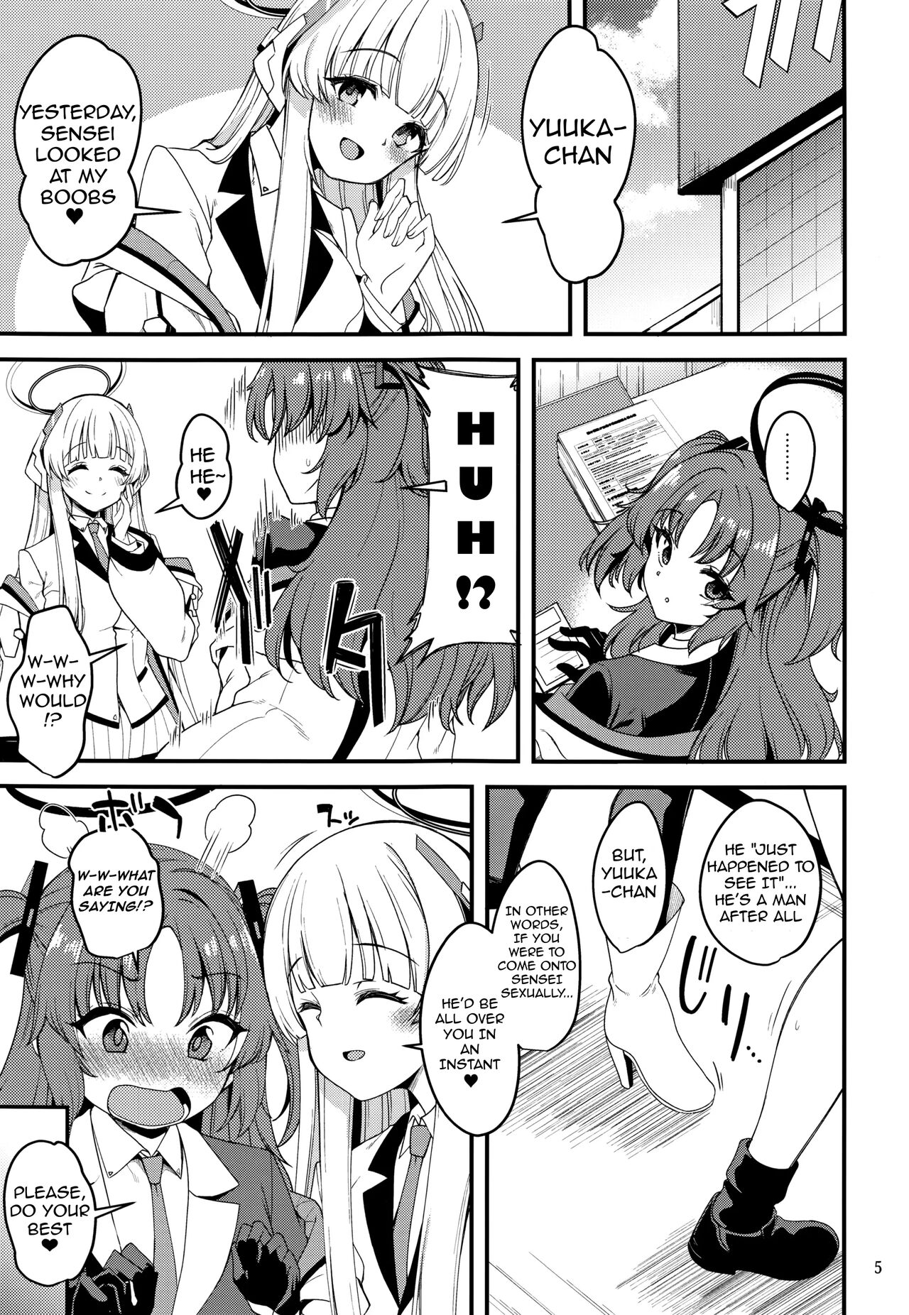 (Puniket 46) [Ryuukakusan Nodoame (Gokubuto Mayuge)]Sensei, Yuuka-chan ni wa Naisho desu yo?(Blue Archive) [English] Page 4