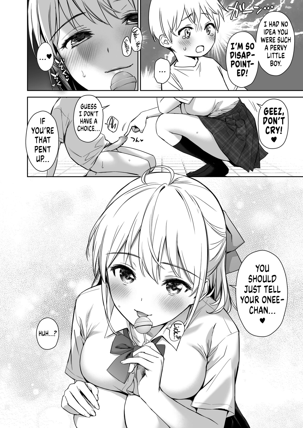[Amakuchi Syoujo (Umakuchi Syouyu)]Naisho no Hajimete ~Suunenburi ni Atta Shinseki no Bijin JK Shimai ni Ecchi no Tehodoki Sarechaimasu~[English] {RedLantern} [Digital] Page 12