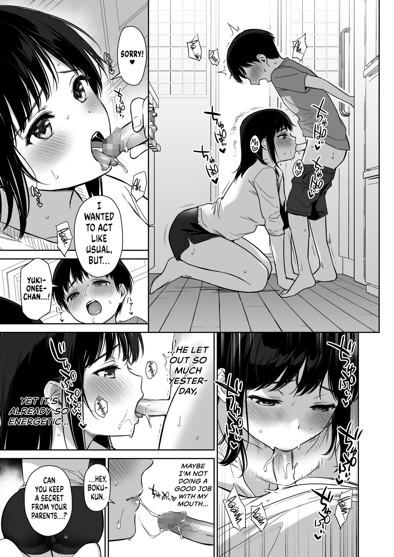 [Amakuchi Syoujo (Umakuchi Syouyu)]Naisho no Hajimete ~Suunenburi ni Atta Shinseki no Bijin JK Shimai ni Ecchi no Tehodoki Sarechaimasu~[English] {RedLantern} [Digital] Page 27