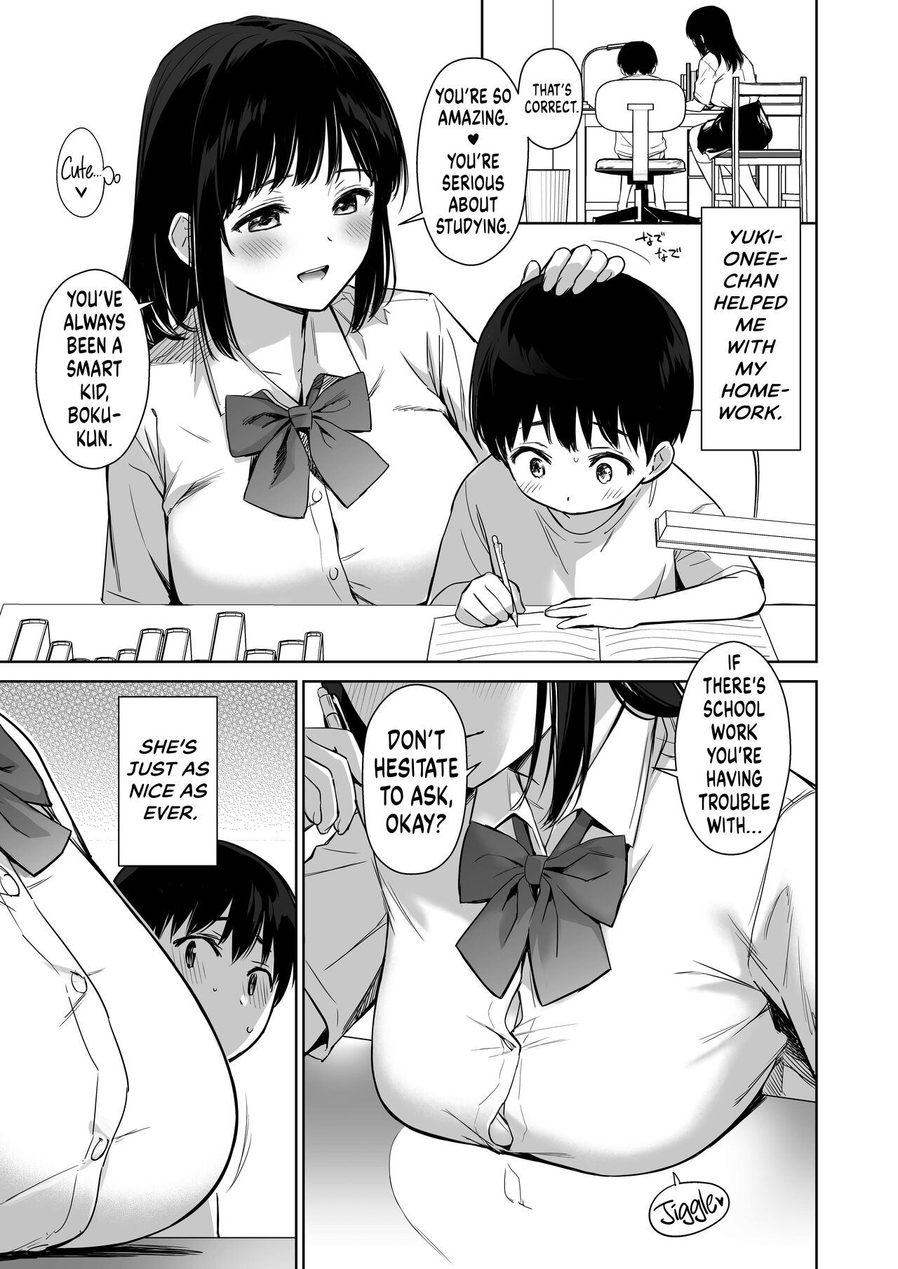 [Amakuchi Syoujo (Umakuchi Syouyu)]Naisho no Hajimete ~Suunenburi ni Atta Shinseki no Bijin JK Shimai ni Ecchi no Tehodoki Sarechaimasu~[English] {RedLantern} [Digital] Page 7