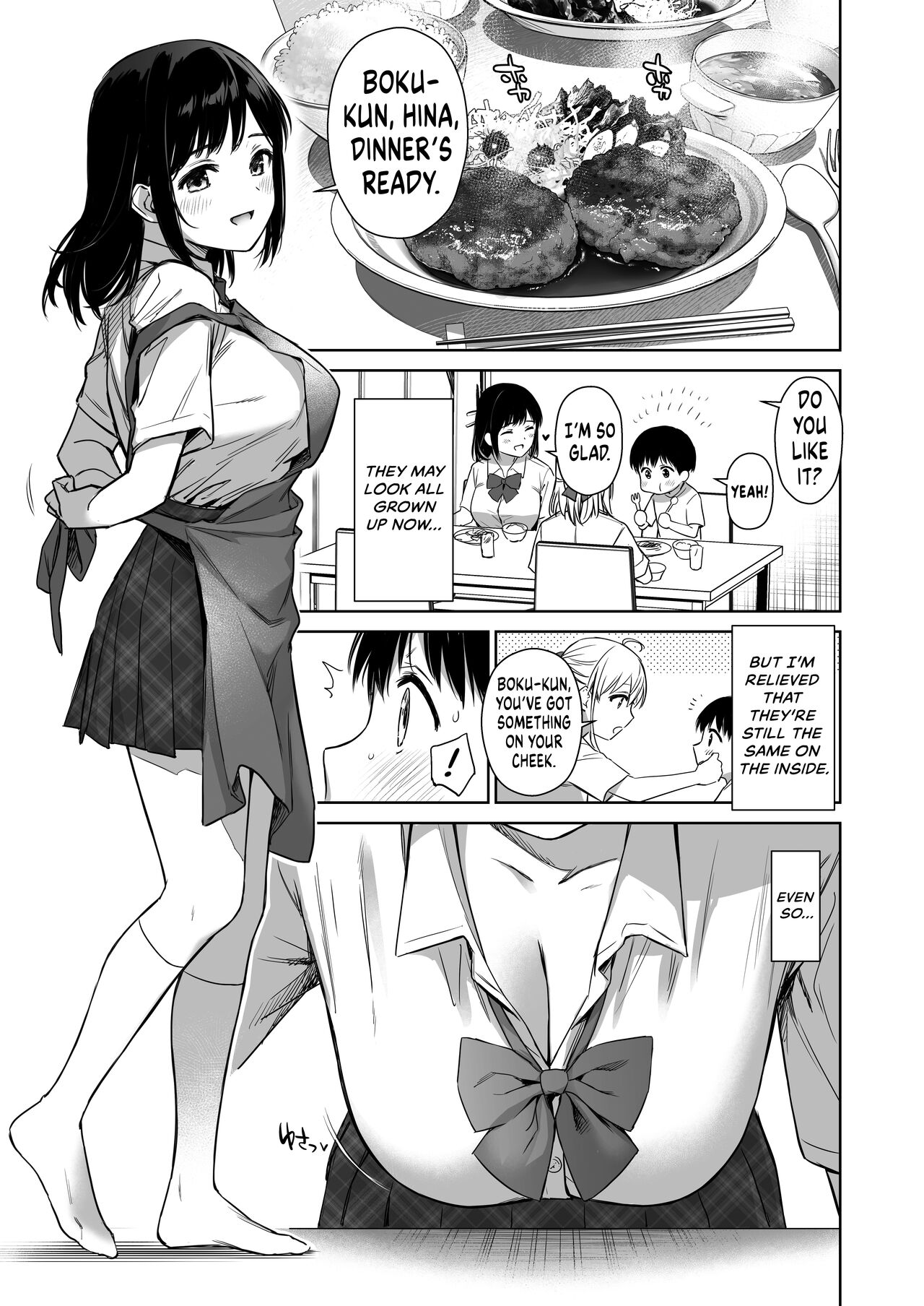[Amakuchi Syoujo (Umakuchi Syouyu)]Naisho no Hajimete ~Suunenburi ni Atta Shinseki no Bijin JK Shimai ni Ecchi no Tehodoki Sarechaimasu~[English] {RedLantern} [Digital] Page 9