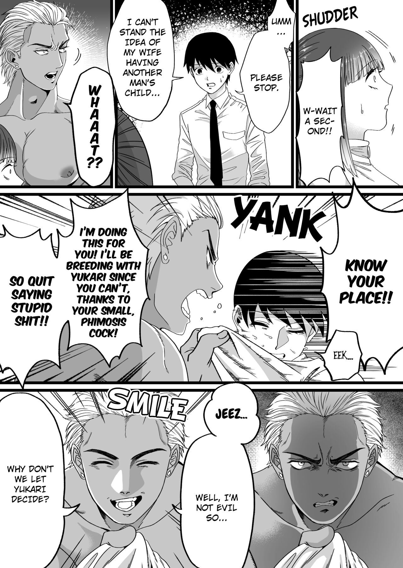 [Mr. Hokke (Mugicha World)]Tanshou Houkei wa Okotowari na Sekai | A World Where Small, Phimosis Cocks Are Hated[English] Page 10