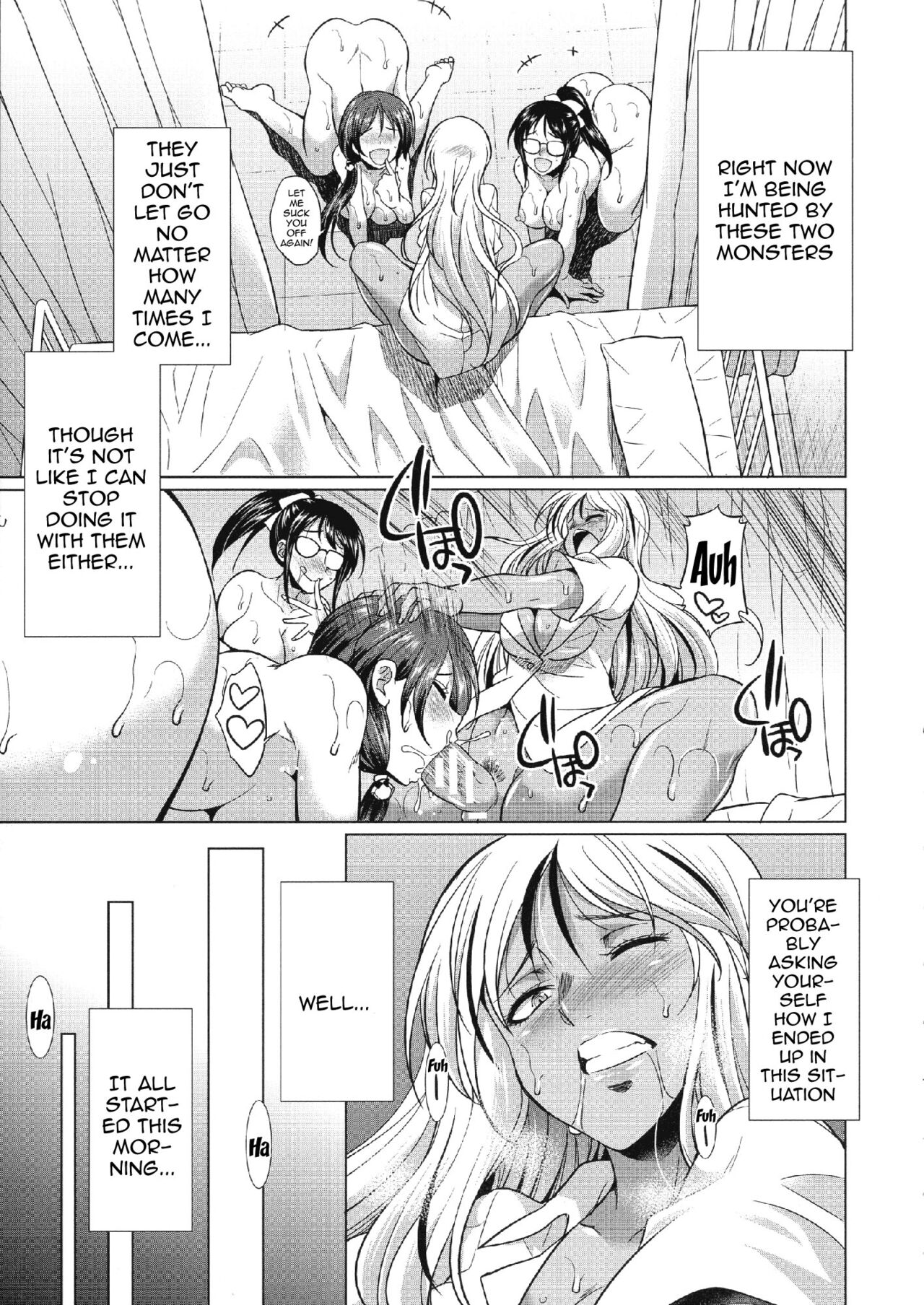 [Gekka Kaguya]Futanari Gal VS Bitch Shimai | Futanari Gal vs Bitch Sisters Ch. 1-2[English] {Doujins.com} [Digital] Page 56