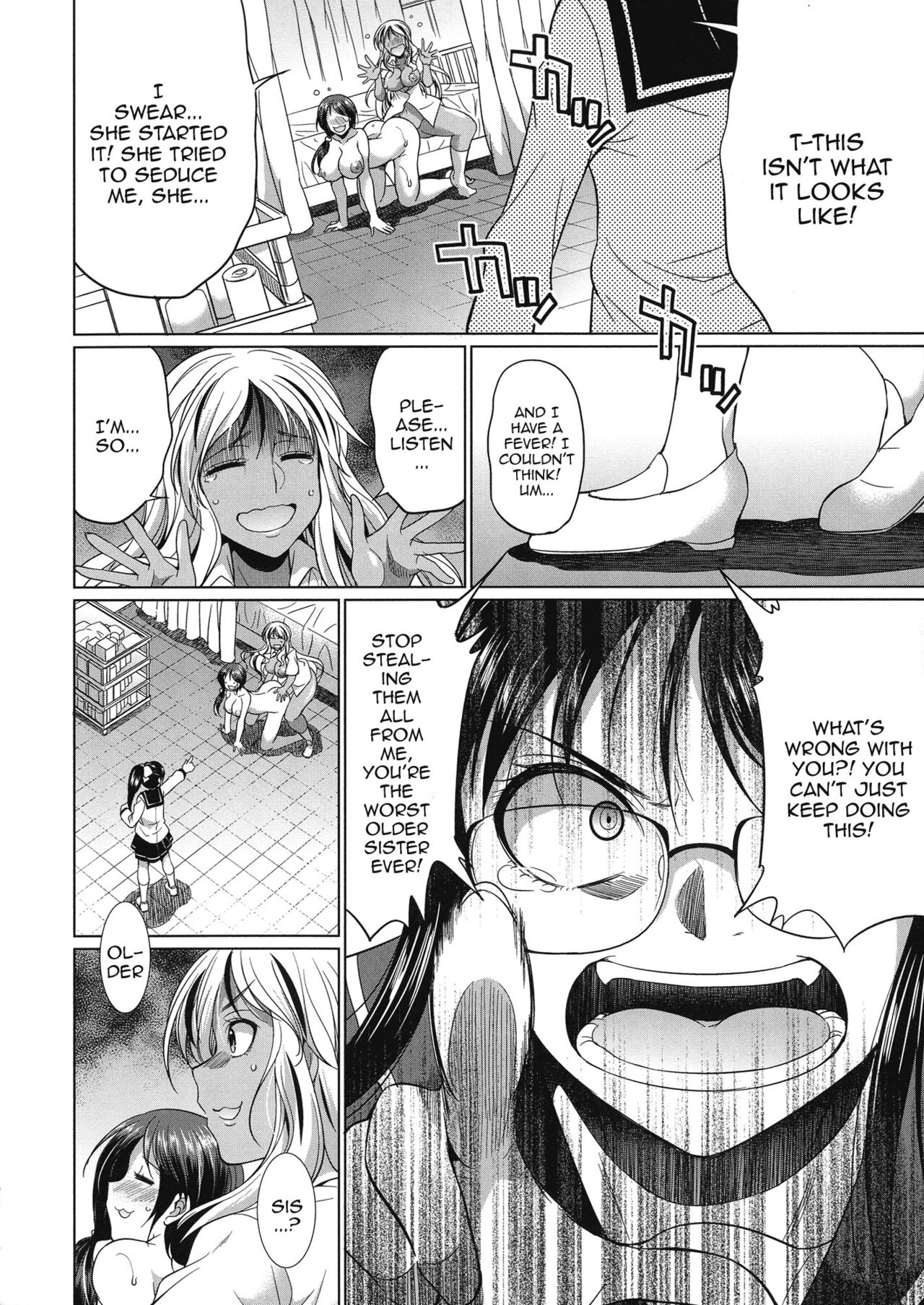 [Gekka Kaguya]Futanari Gal VS Bitch Shimai | Futanari Gal vs Bitch Sisters Ch. 1-2[English] {Doujins.com} [Digital] Page 81