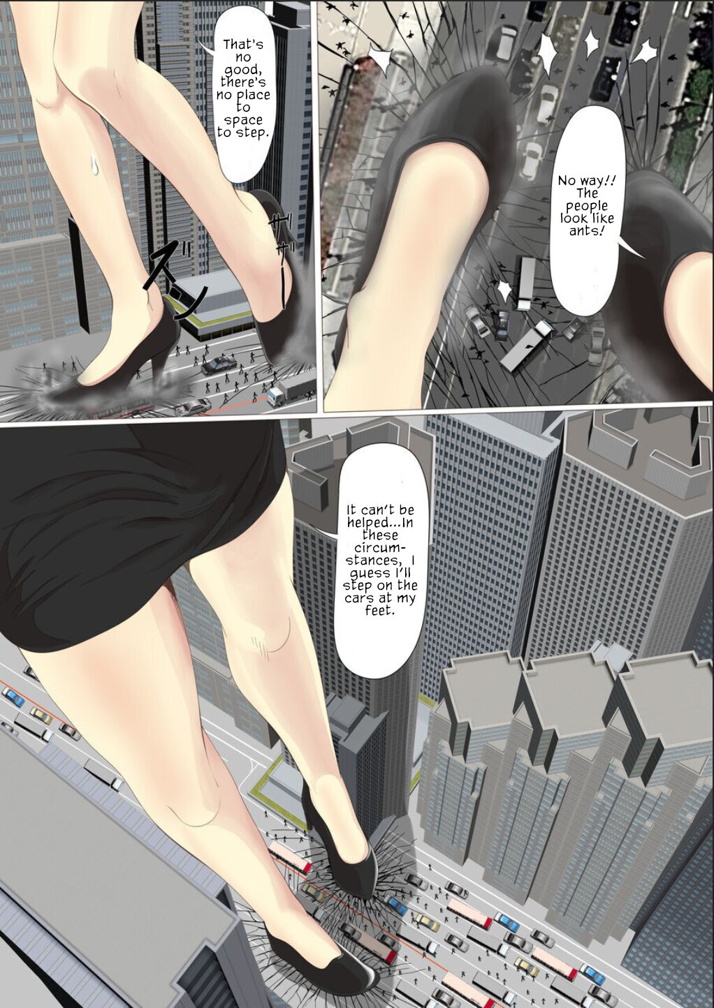 [Pakufa]Kyodai Musume Short Short Saito Shizue no Baai |  Giantess short story: Saito Shizue’s case[English] Page 8