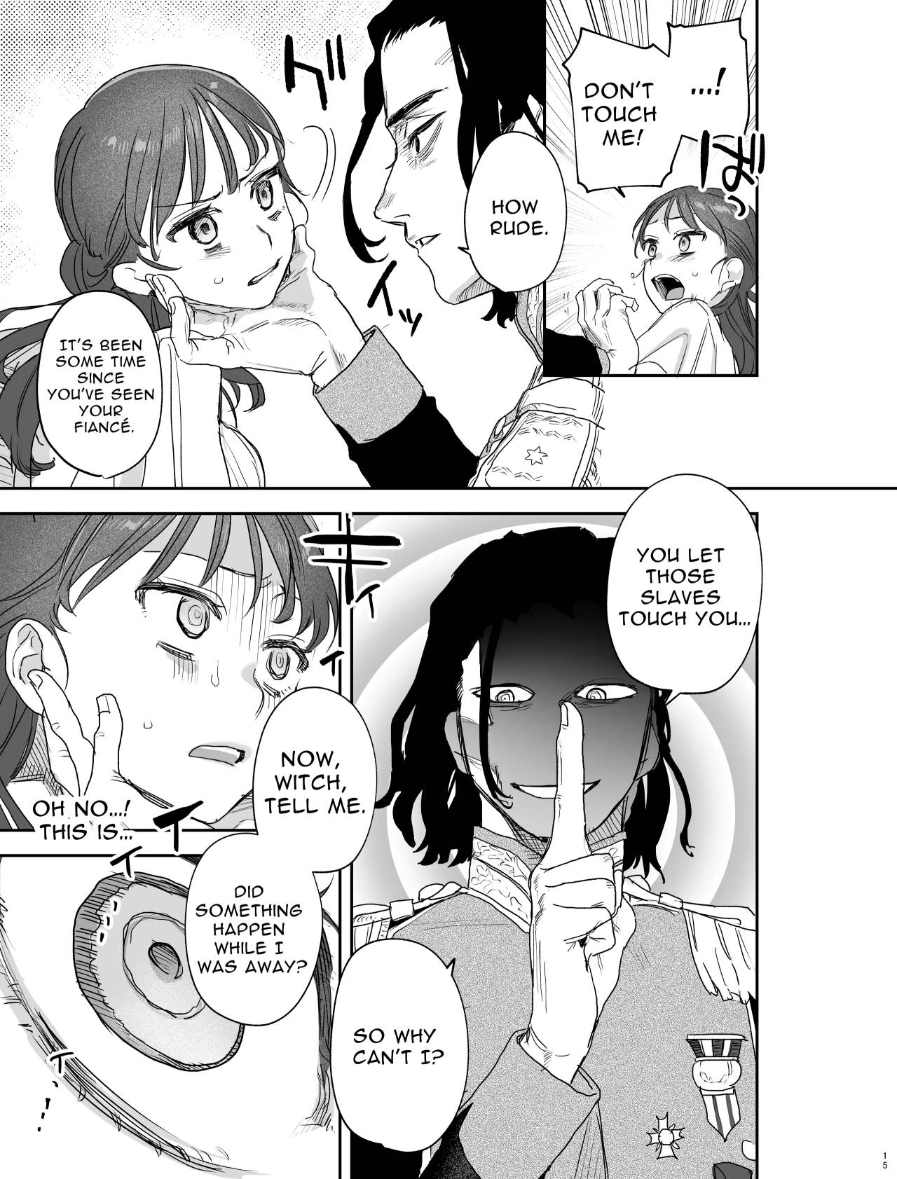 [Mauve (Oniben Katze)]dog eat dog era ~Iinazuke no Mahou Kishi to Saimin Jinmon~ | dog eat dog era ~Magic Knight Fiancé's Hypnotic Interrogation~[English] [Digital] Page 15