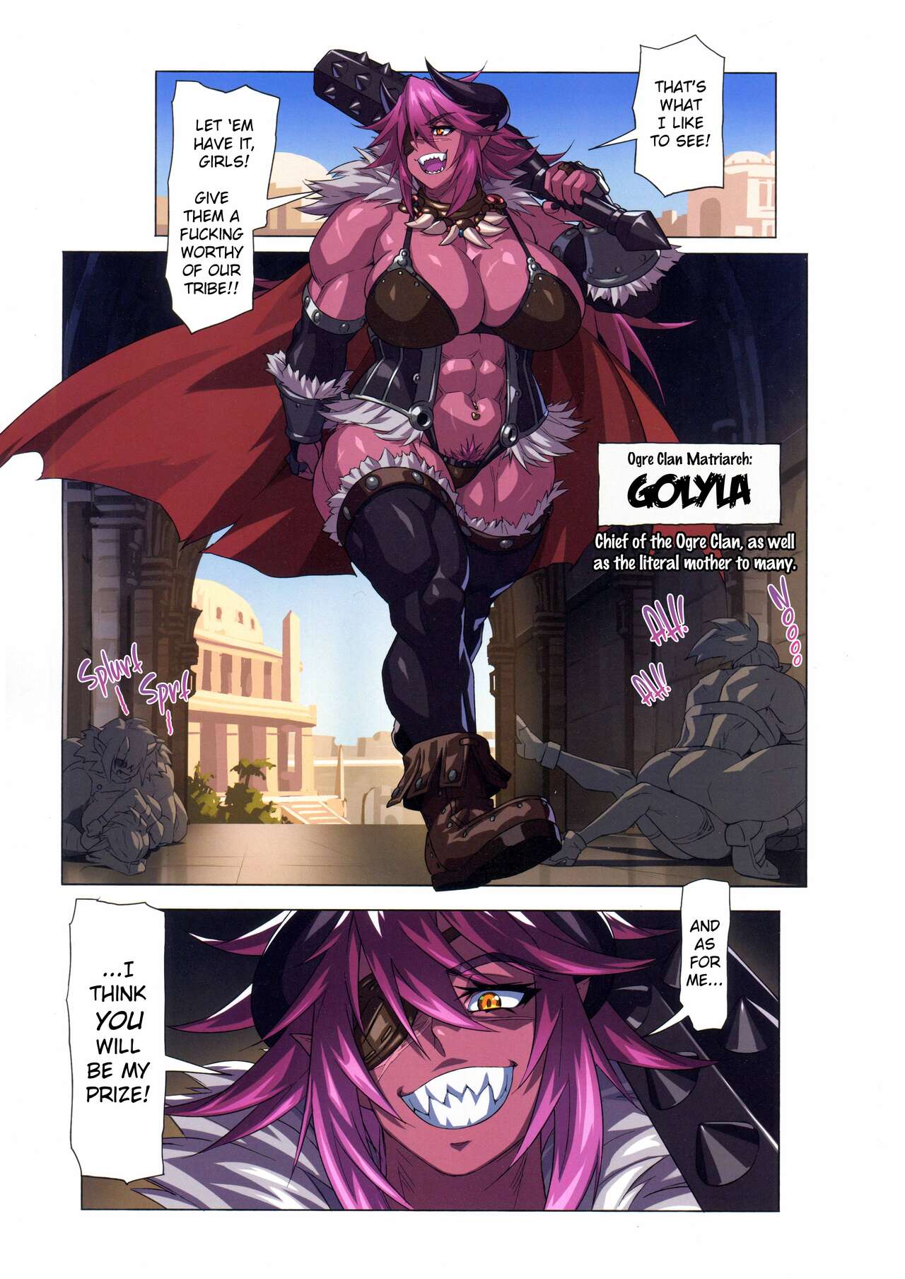 (C100) [M-ya (Mikoyan)]Ogre tai Dark Elf Ogre Hanshoku Dai Sakusen | Ogre Vs Dark Elf - Ogre Mating Season[English] Page 7