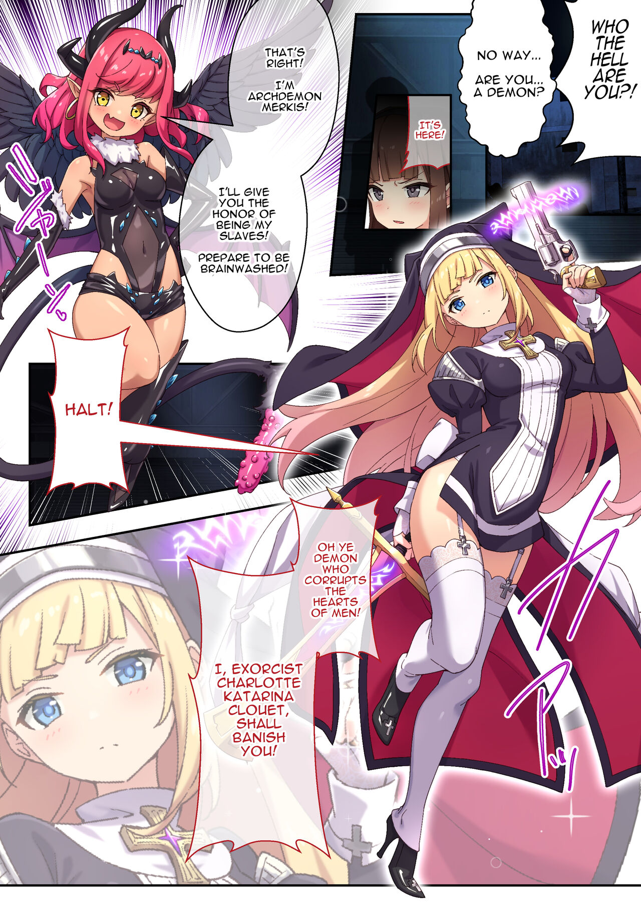 [Drops! (Otona no SEXY Ehon)]Sister Charlotte the Exorcist ~Bodily Beast Purification[English] Page 3