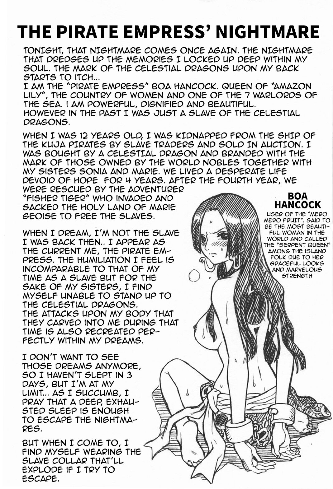 (COMIC1☆4) [Rat Tail (Irie Yamazaki)]ONE PIECE FILE Hancock Gazoushuu(One Piece) [English] {EL JEFE Hentai Truck} Page 2