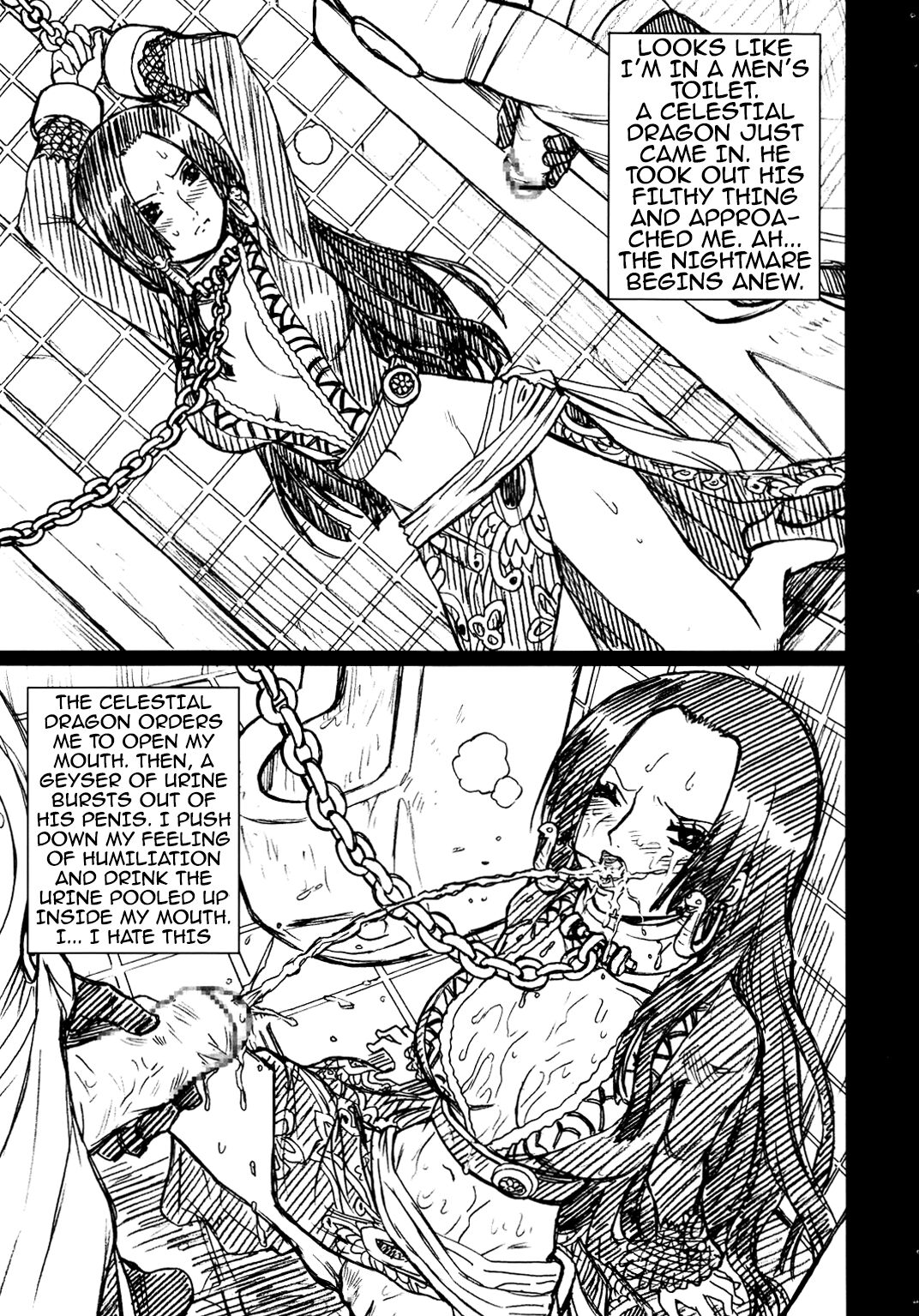 (COMIC1☆4) [Rat Tail (Irie Yamazaki)]ONE PIECE FILE Hancock Gazoushuu(One Piece) [English] {EL JEFE Hentai Truck} Page 3