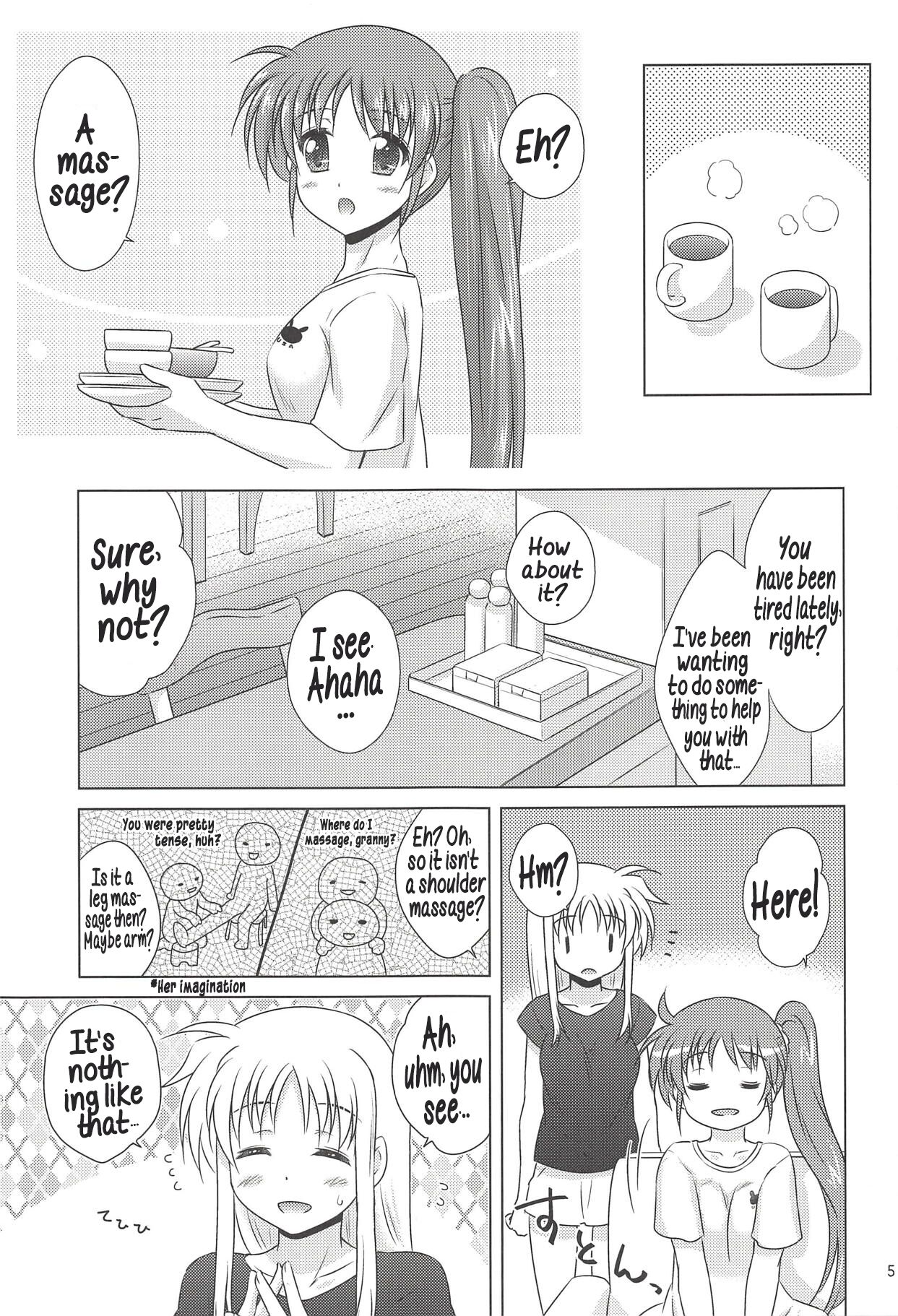 (C94) [SimpleClass (Shinozuki Kou)]Fate Massage!(Mahou Shoujo Lyrical Nanoha) [English] [Hikari no Kaze] Page 4