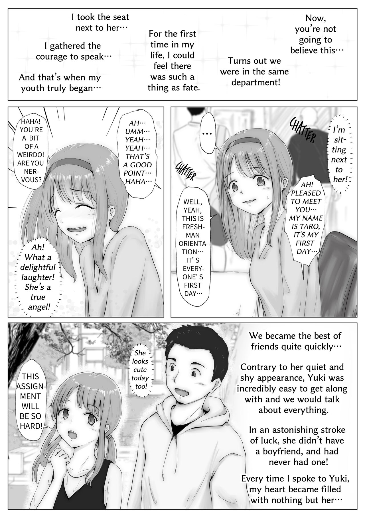 [Takotokite]Honto no Kanojo 1 -Ore no Kanojo ga Hoka no Otoko ni Dakareteta nante Shinjinai- | The Real Girlfriend 1 -I Can't Believe Another Man Had My Girlfriend-[English] Page 4
