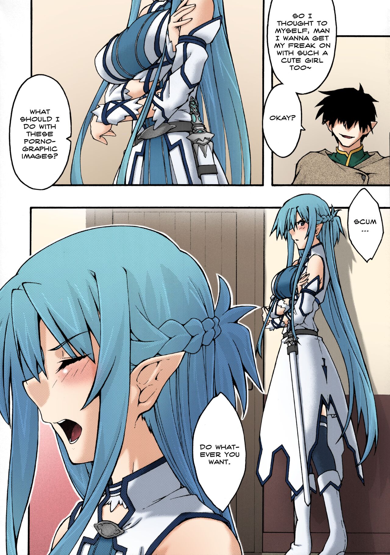 [sandglass (Uyuu Atsuno)]ochiru -asuna2-(Sword Art Online) [English] [Brolen] [Colorized] Page 13